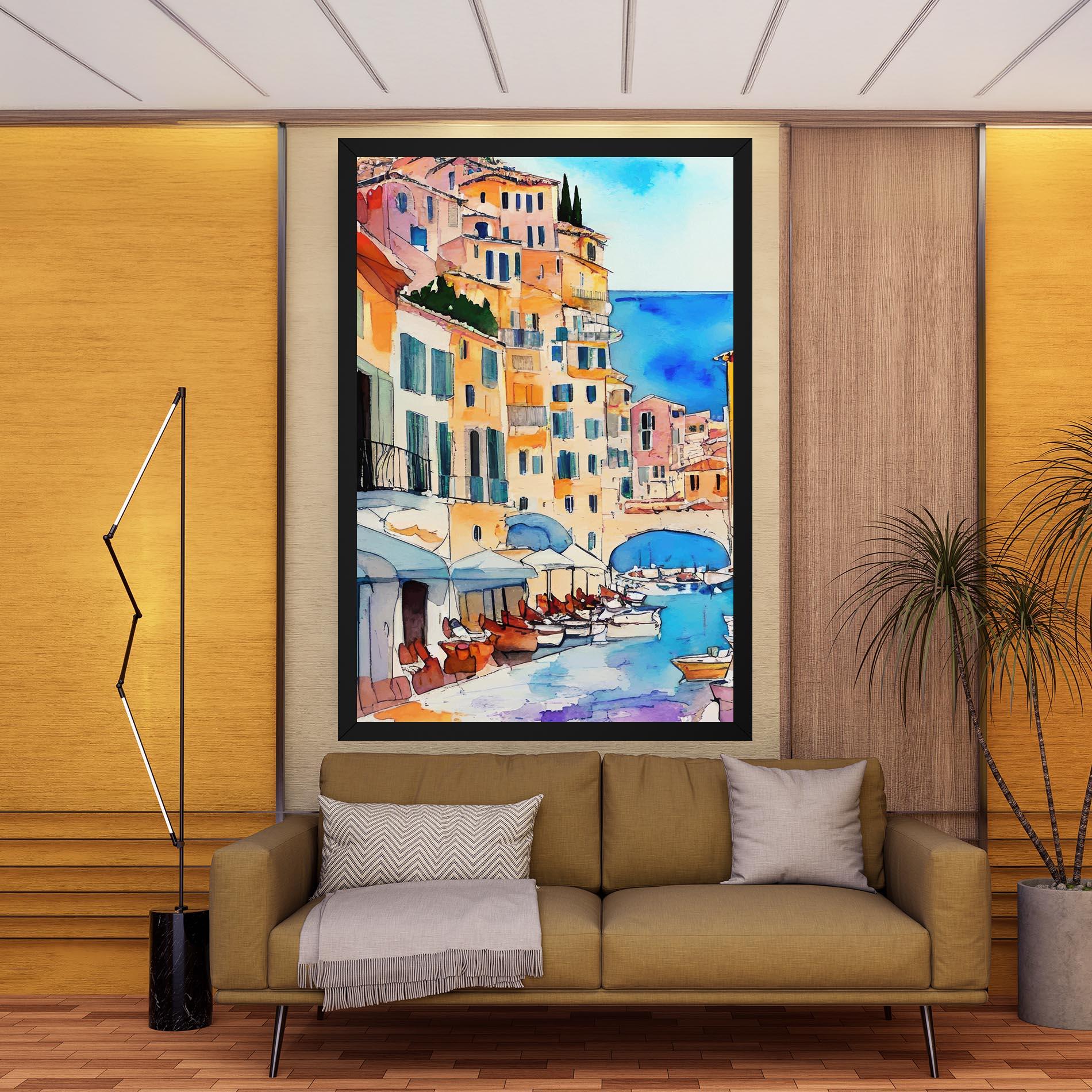 Картина на платно France Watercolor mockup 9