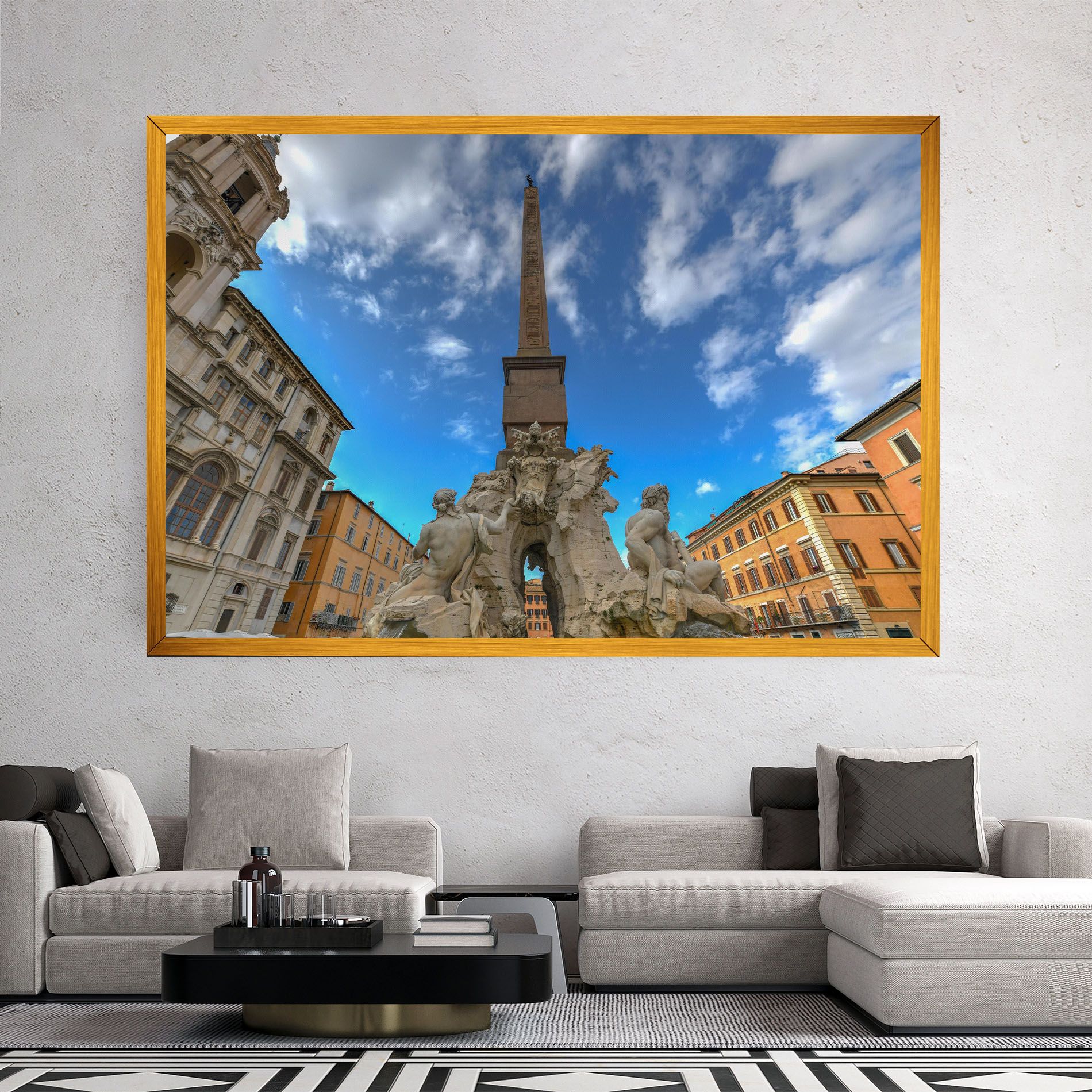 Piazza Navona Italy mockup 2
