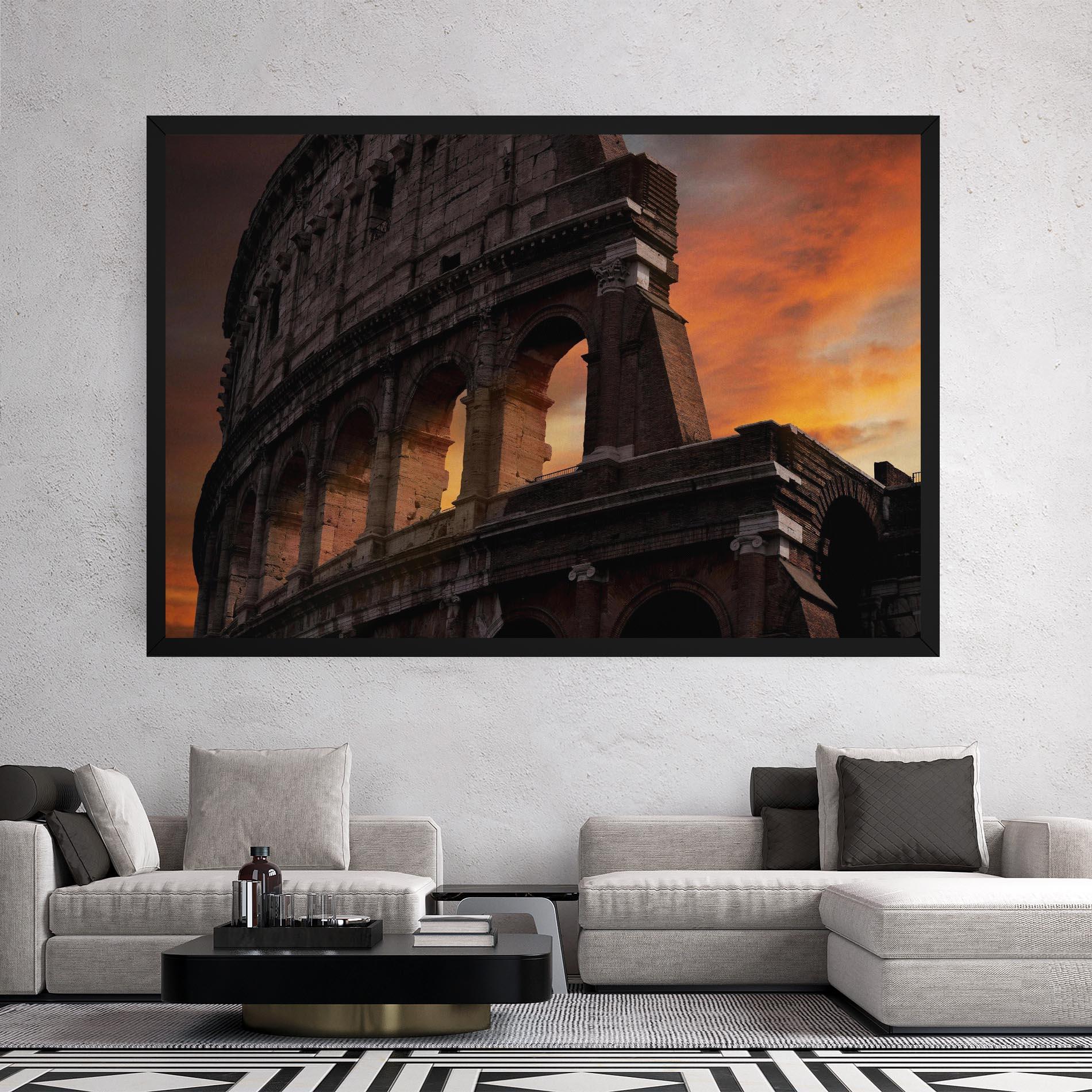 Картина на платно Colosseum Sunset mockup 2