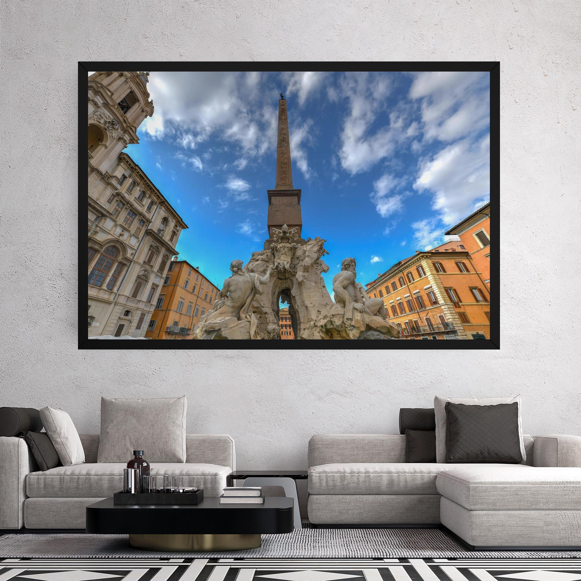 Картина на платно Piazza Navona Italy mockup 2