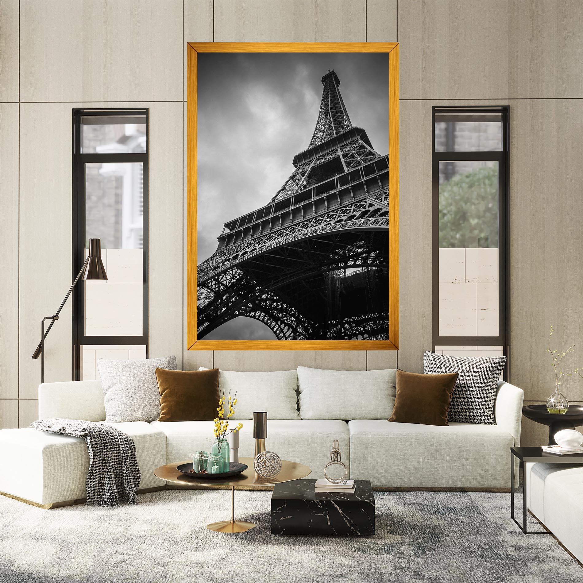 Картина на платно Eiffel Grey Tower mockup 2