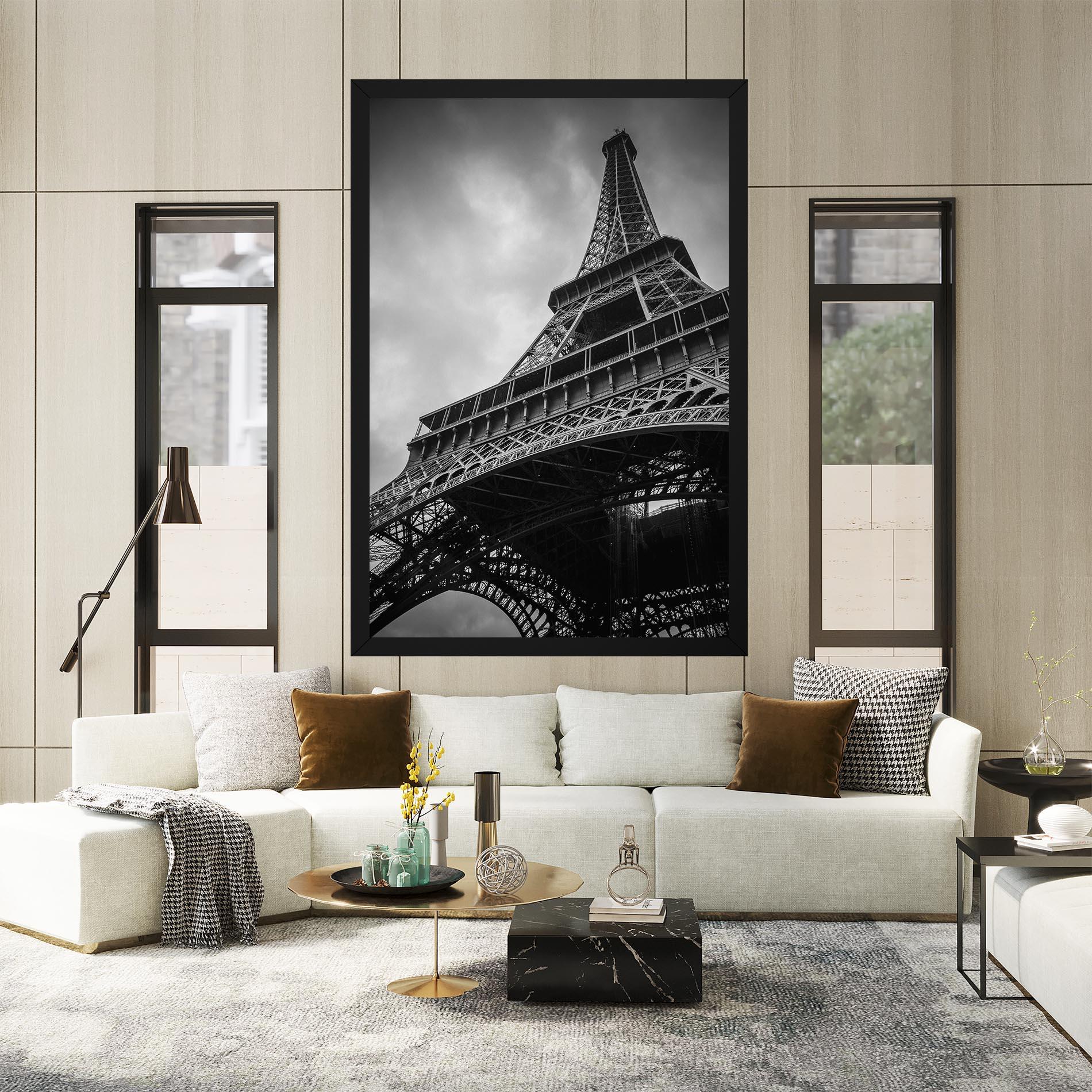 Картина на платно Eiffel Grey Tower mockup 2
