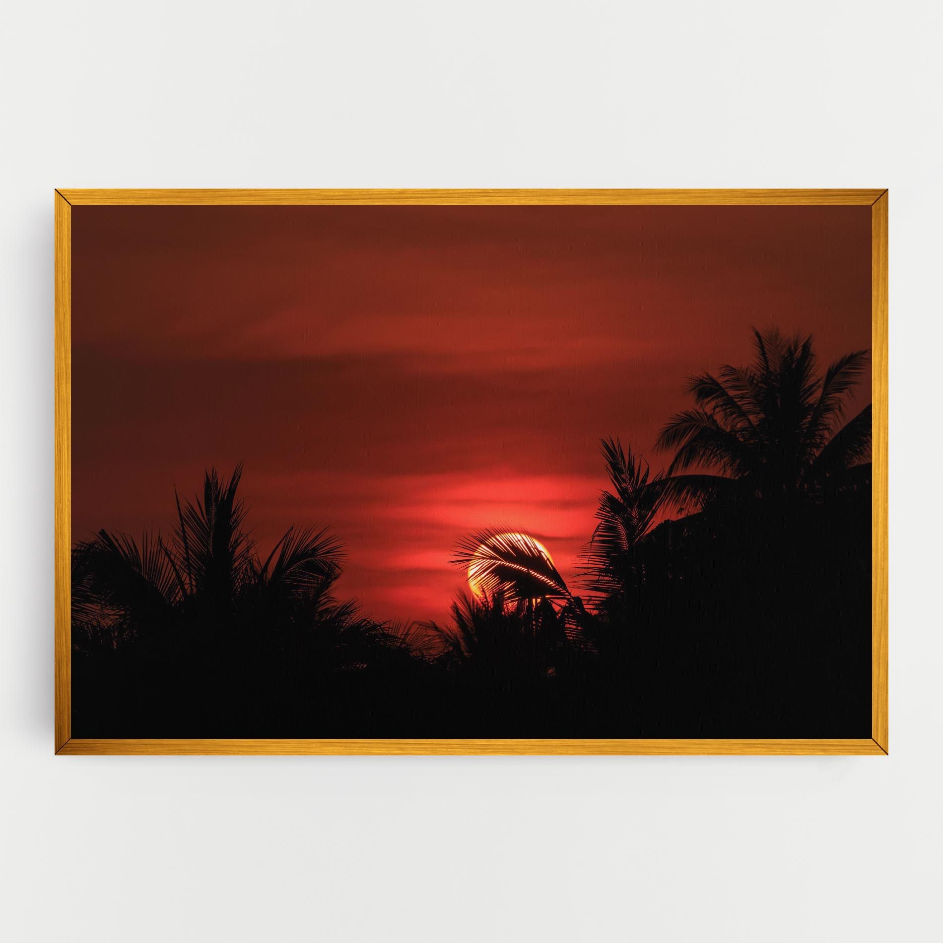 Coconuts Tree Sunset mockup 0