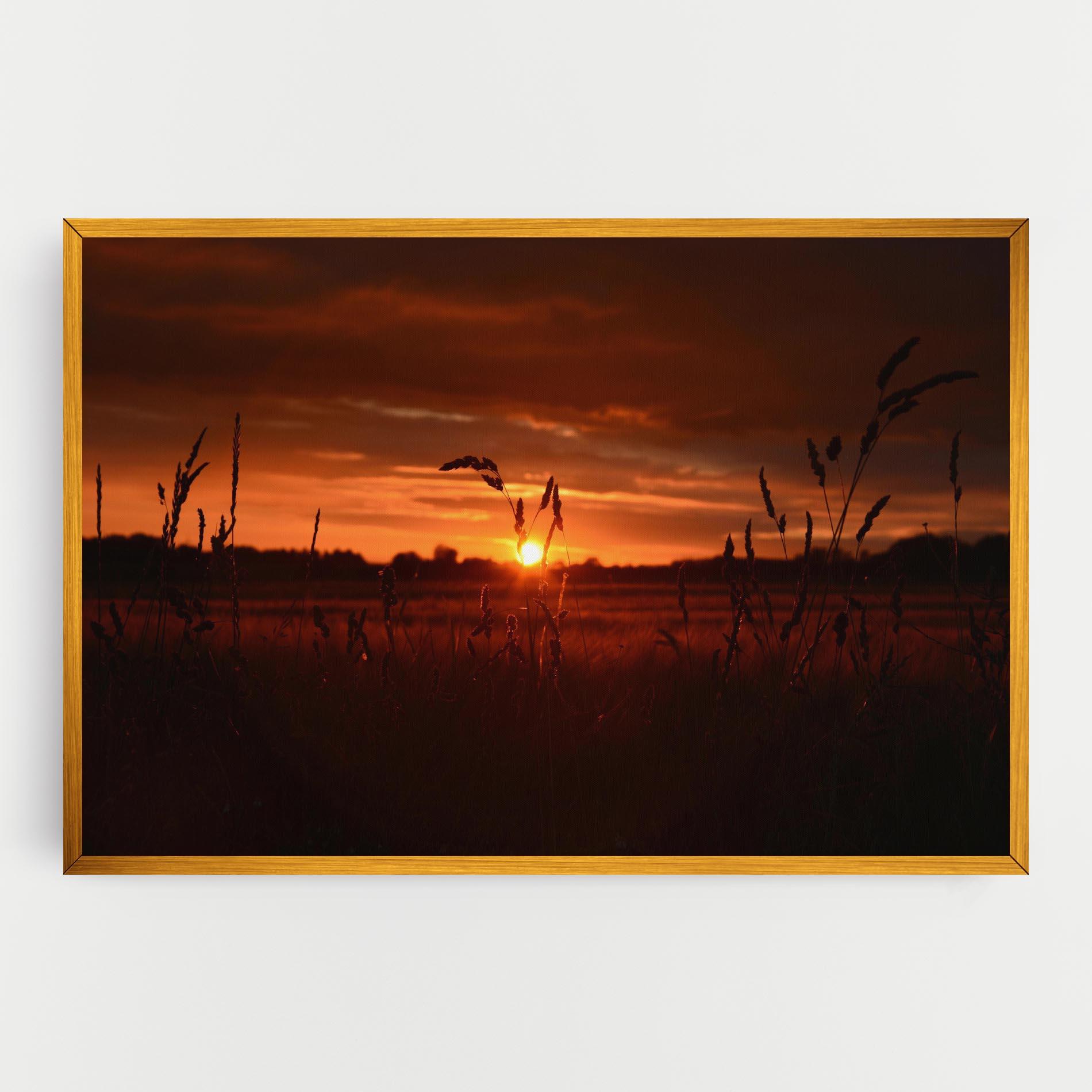 Картина на платно Field Shilouette mockup 0