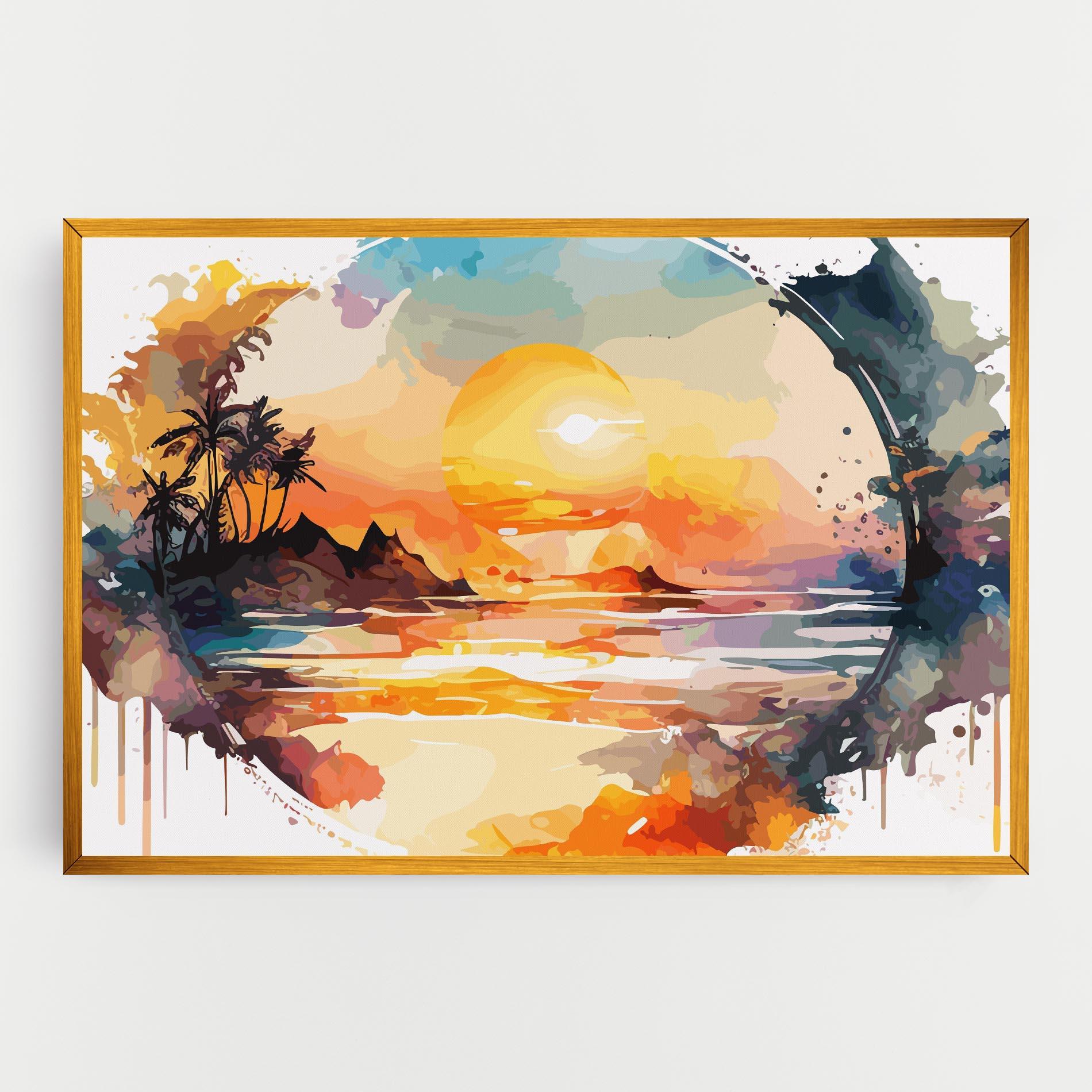 Картина на платно Sunrise Art mockup 0