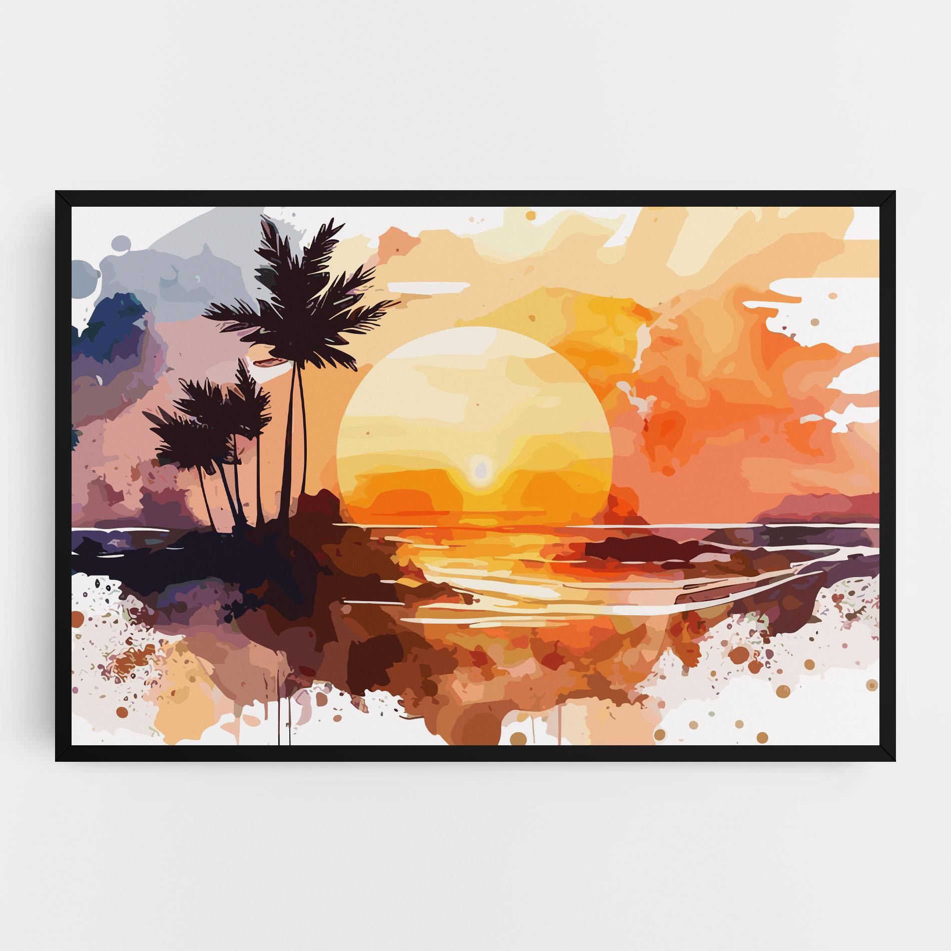 Картина на платно Beautiful Sunrise mockup 0