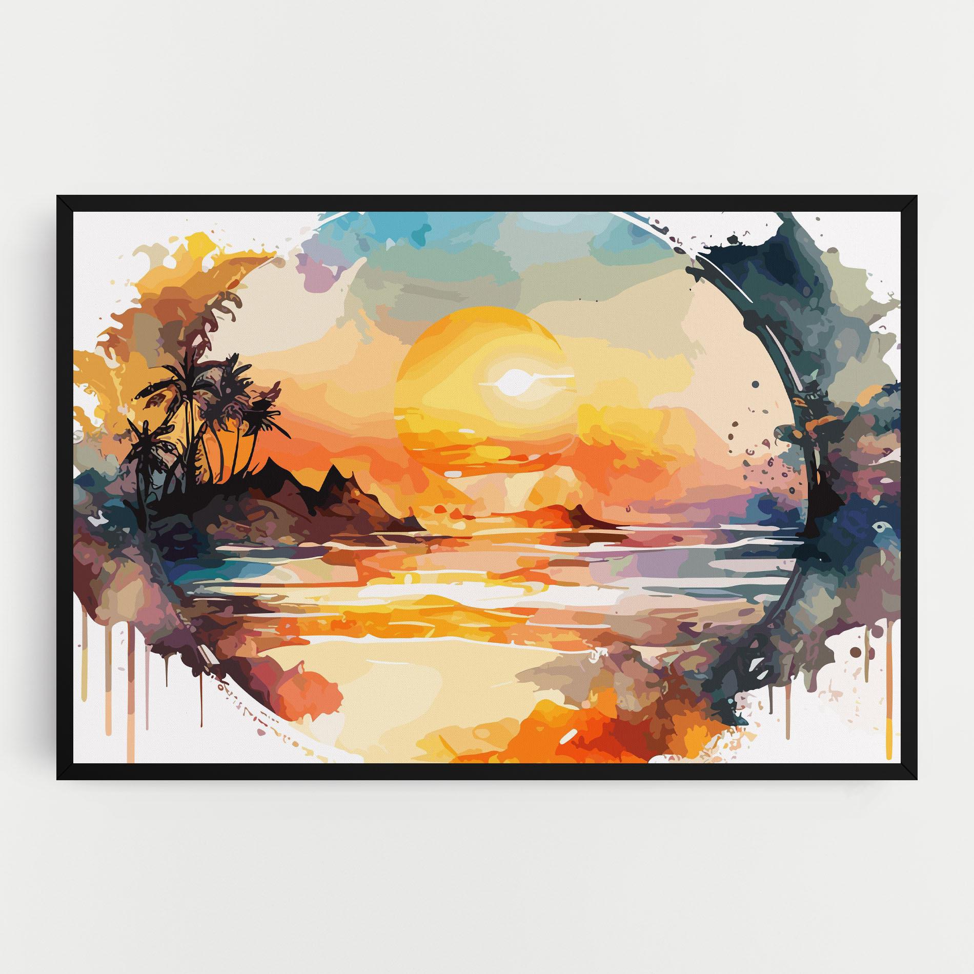 Картина на платно Sunrise Art mockup 0