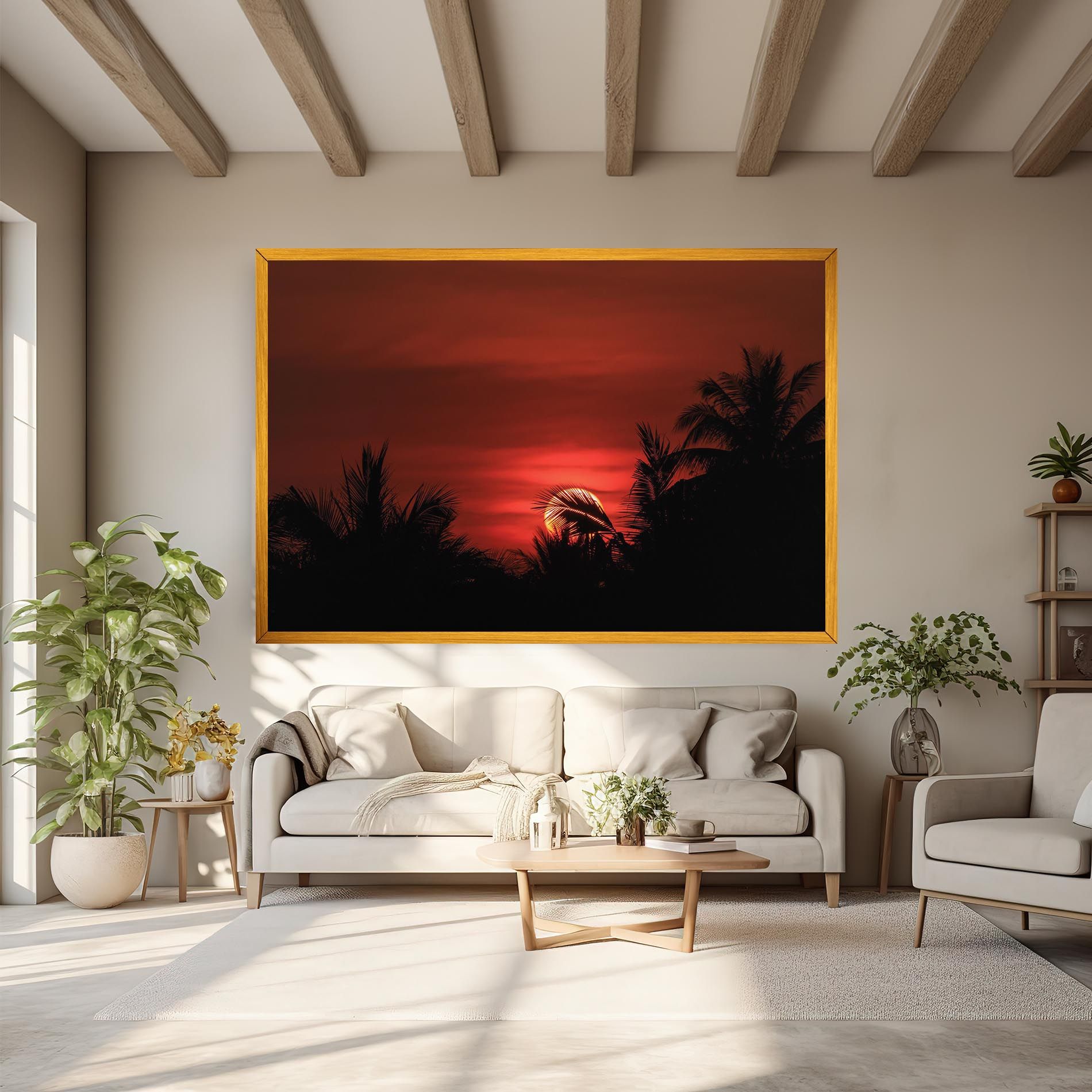 Coconuts Tree Sunset mockup 6