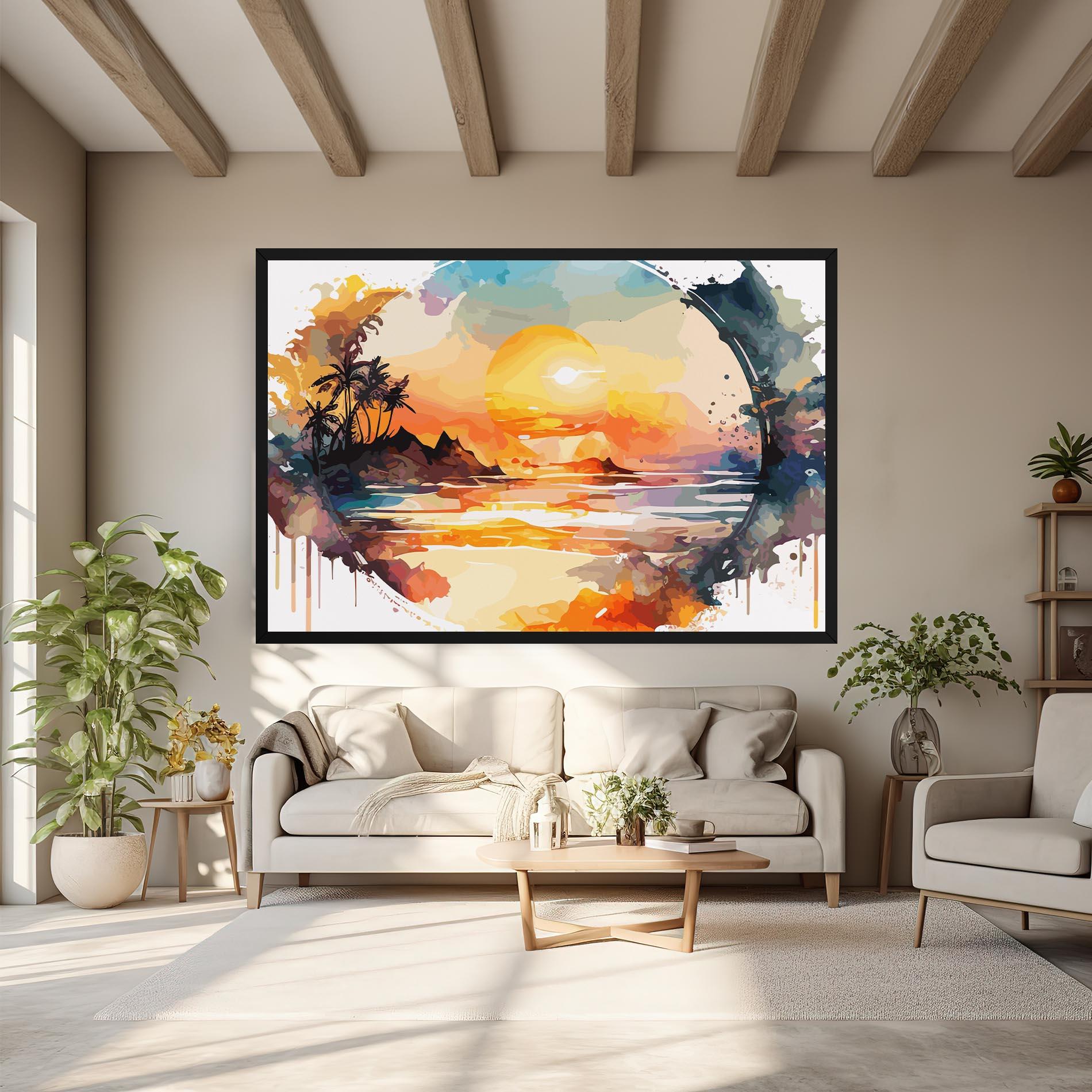 Картина на платно Sunrise Art mockup 6