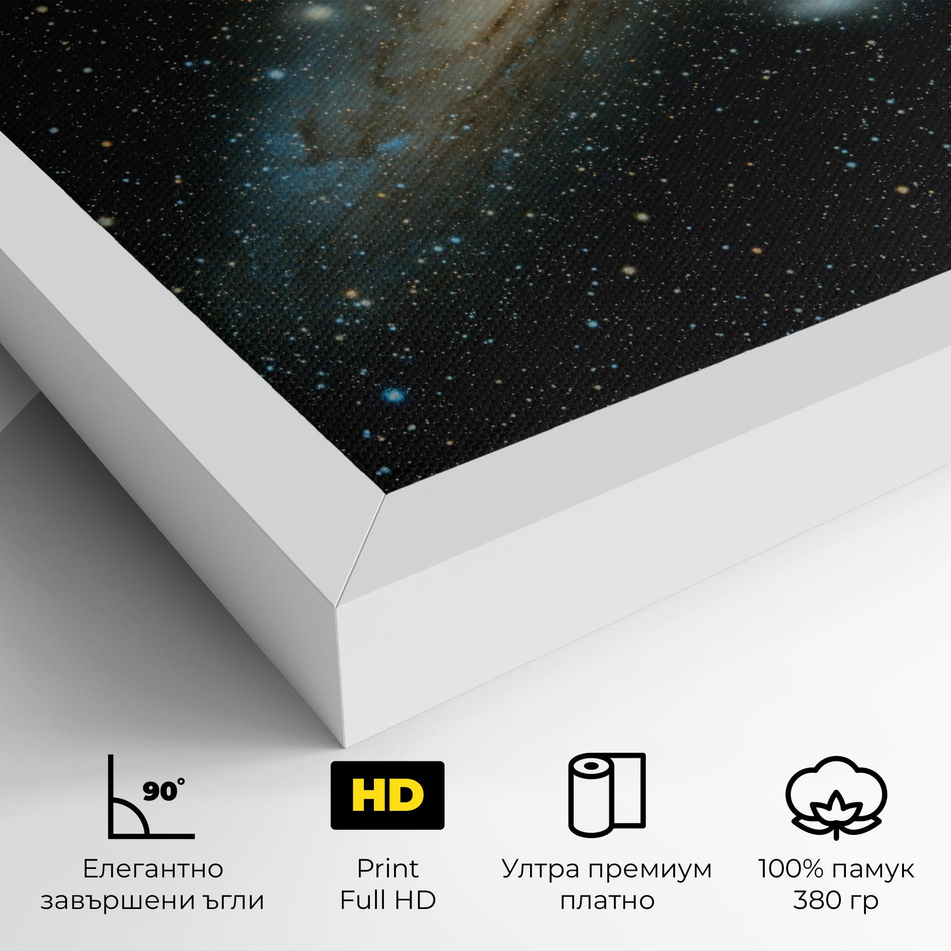 Картина на платно Galaxy Stars mockup 4