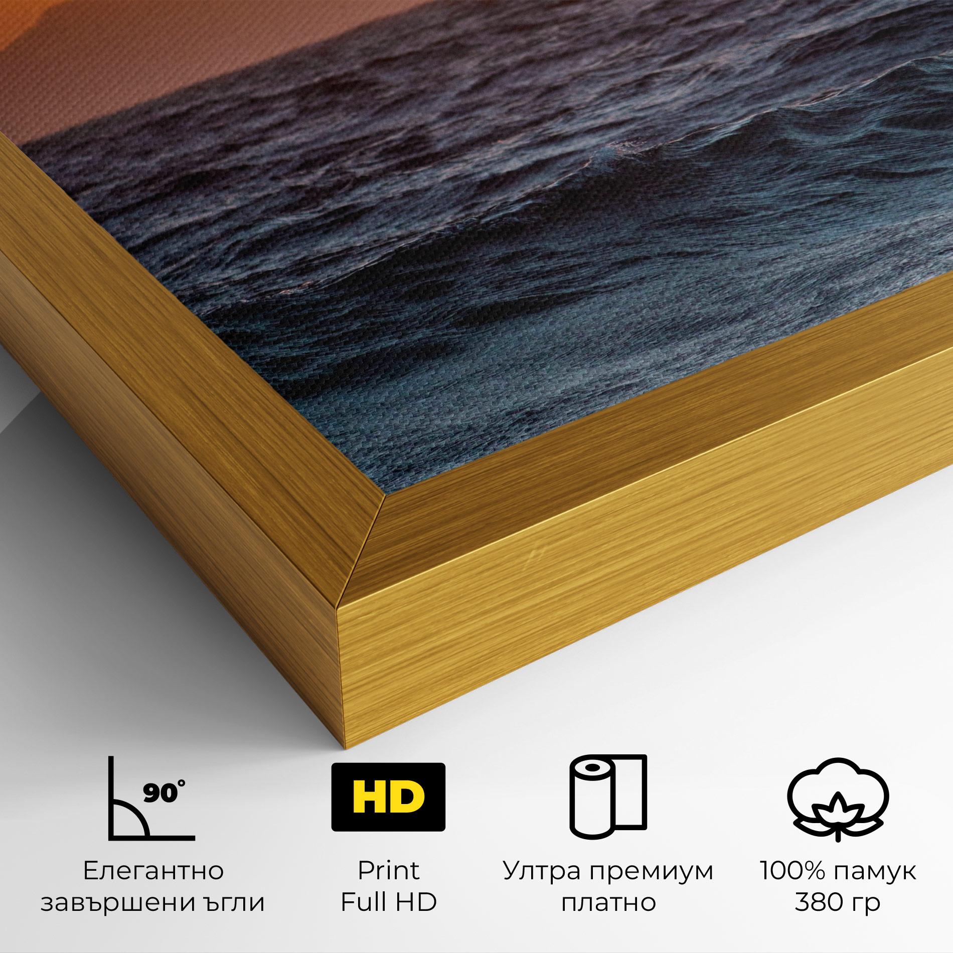 Картина на платно Morning Waves mockup 4