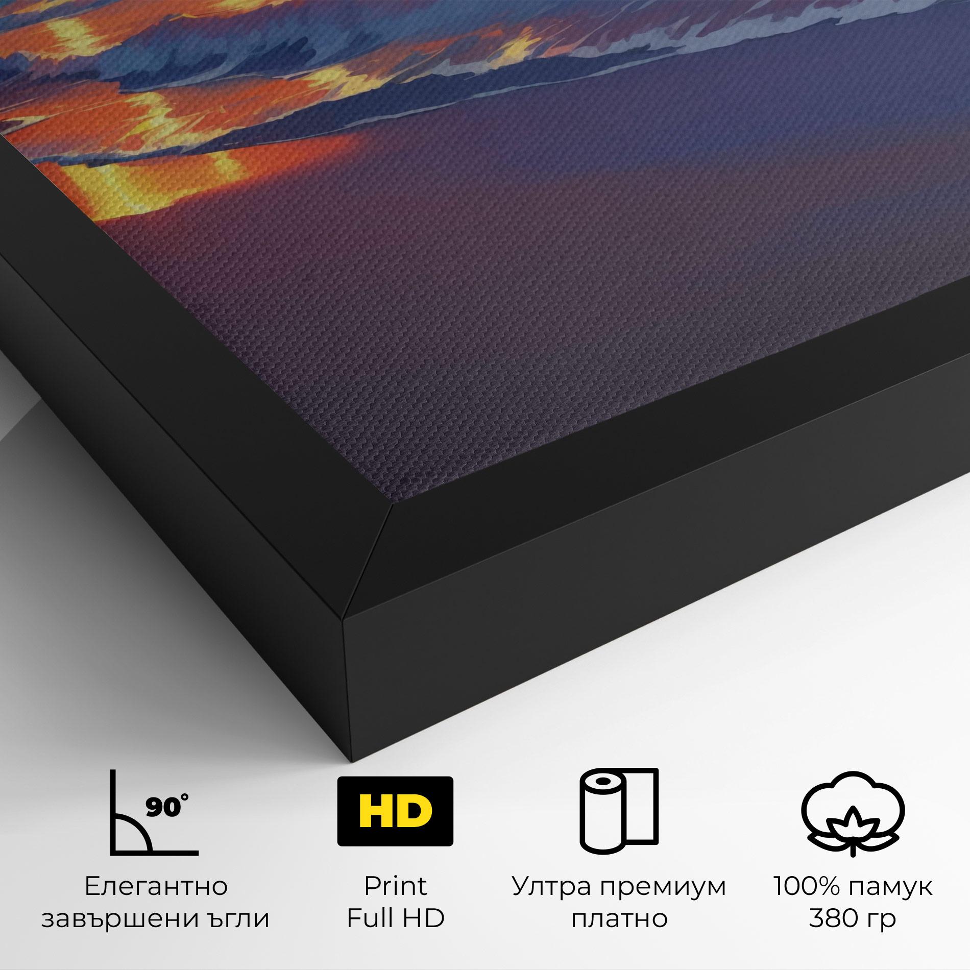Картина на платно Dreamy Beach Sunset mockup 4