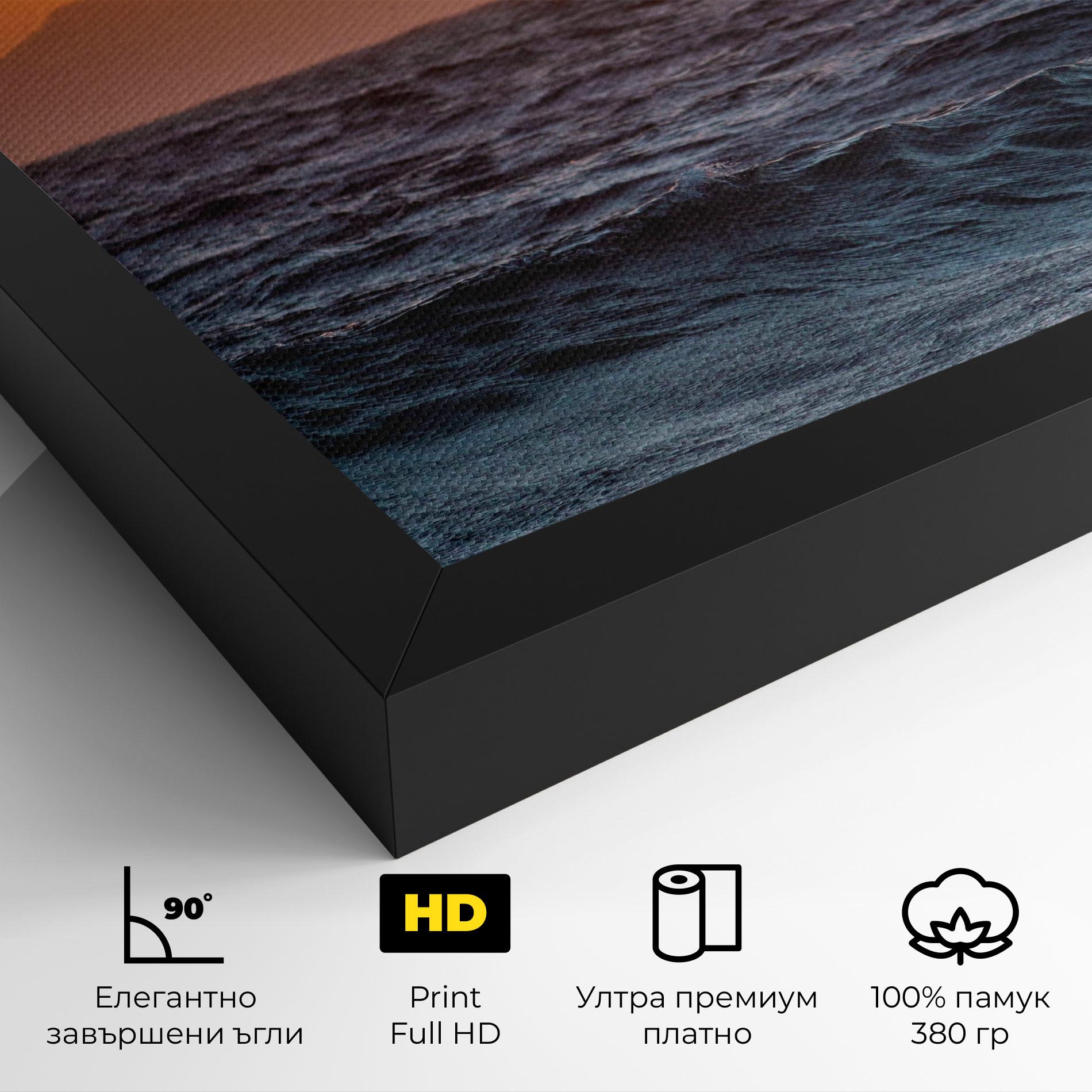 Картина на платно Morning Waves mockup 4