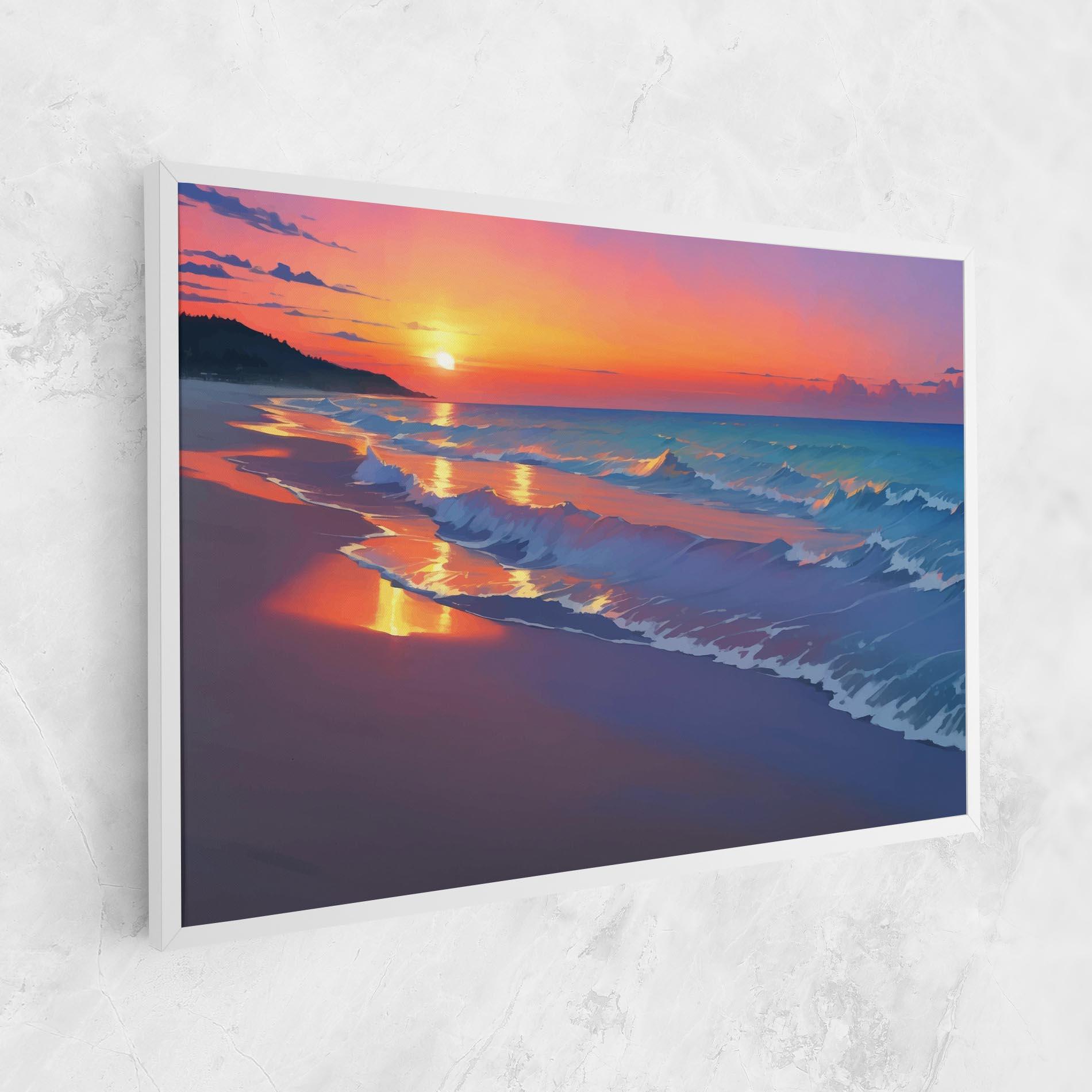 Картина на платно Dreamy Beach Sunset mockup 1