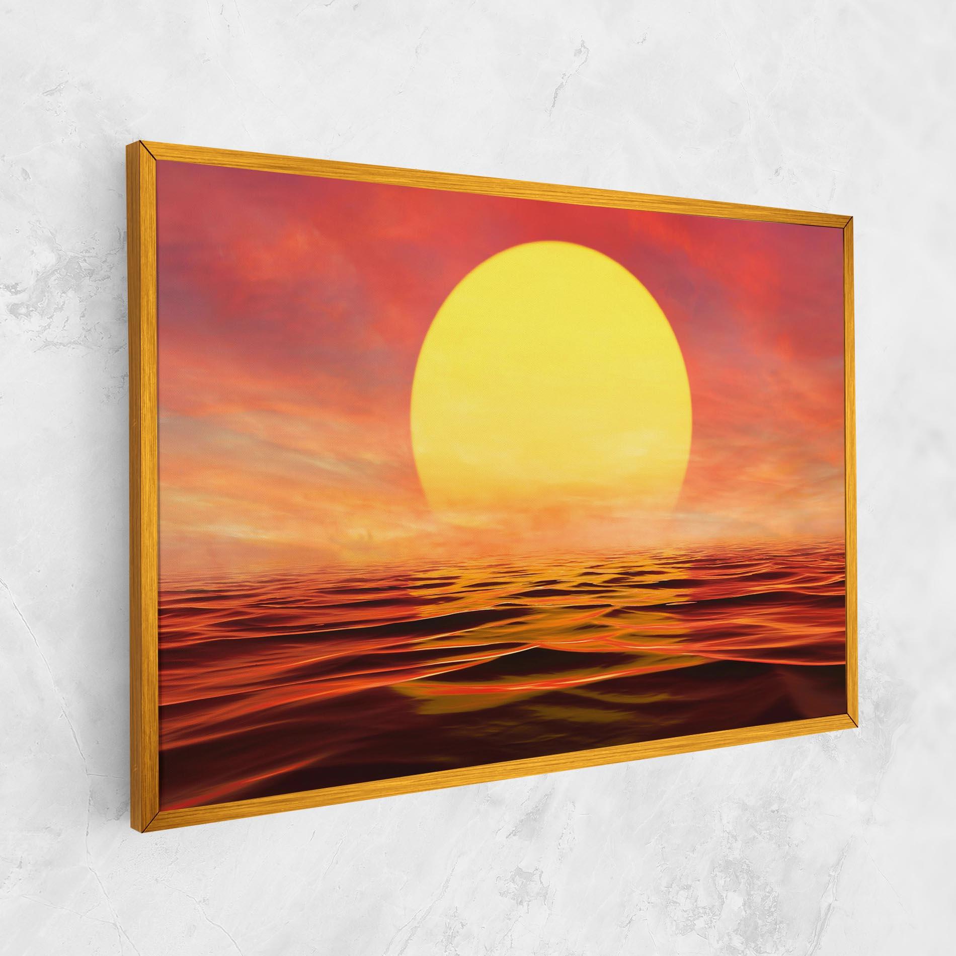 Картина на платно Clouds Reflection Sky mockup 1