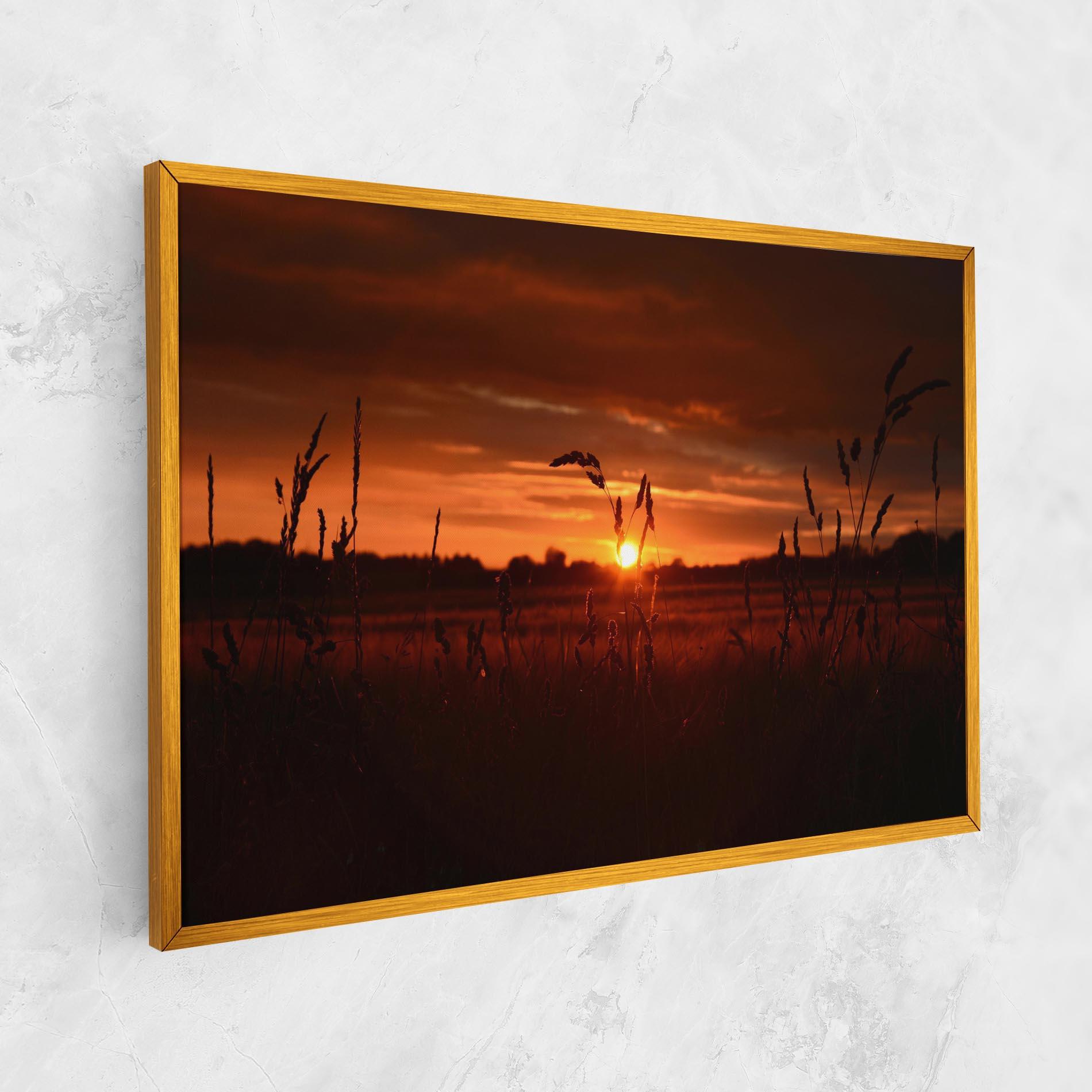 Картина на платно Field Shilouette mockup 1