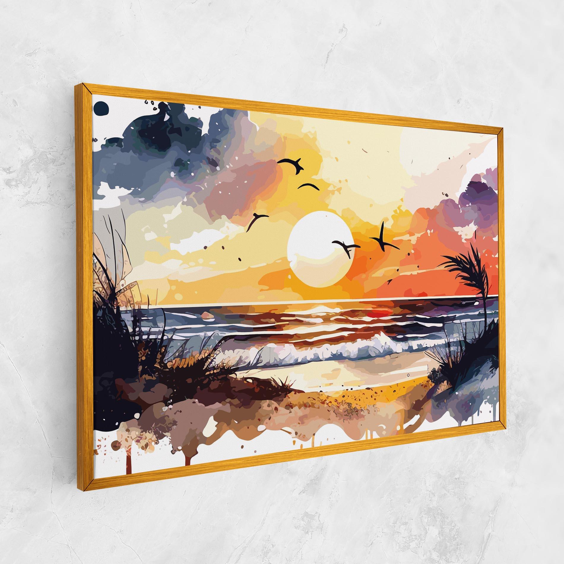 Картина на платно Sunset Art View mockup 1