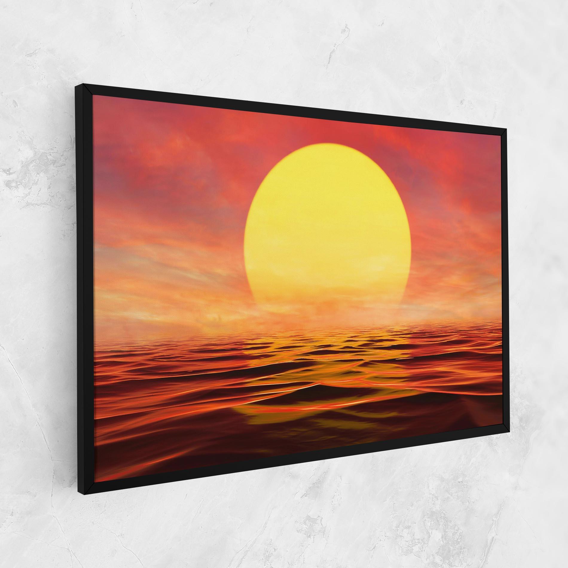 Картина на платно Clouds Reflection Sky mockup 1