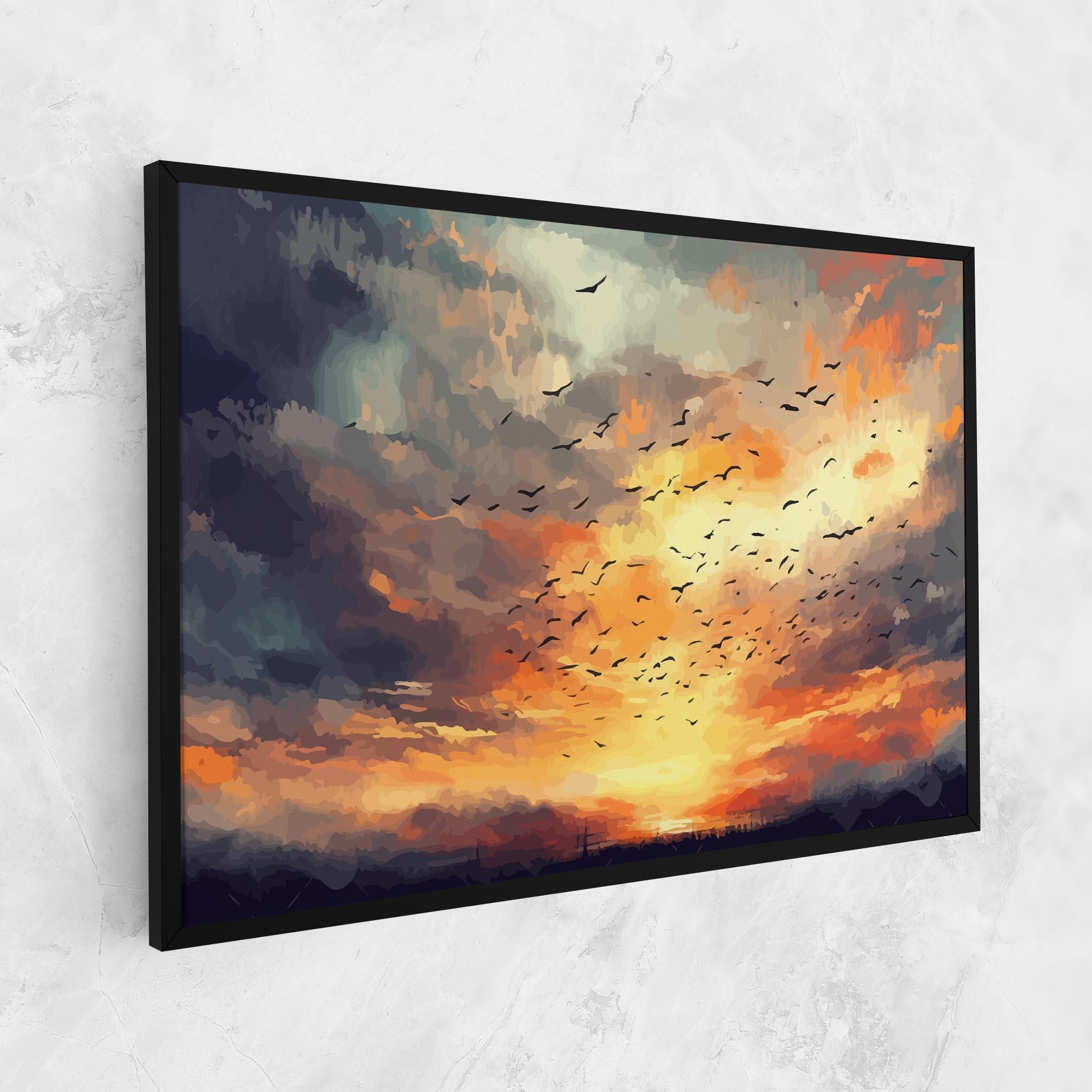 Картина на платно Majestic Sunset mockup 1