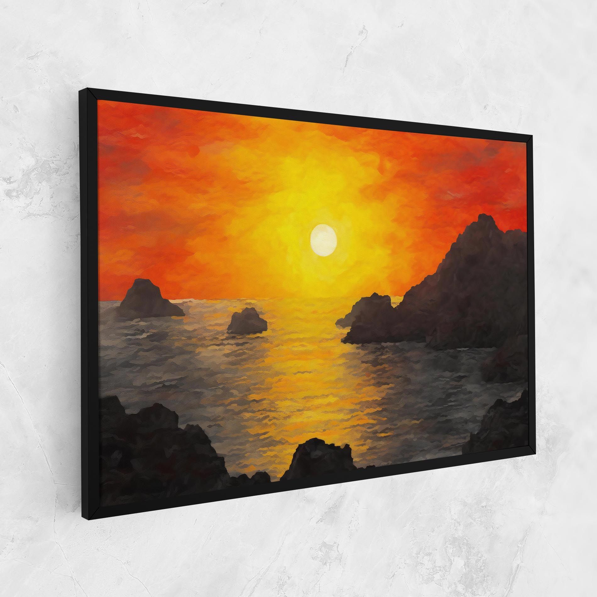 Mountains Rocks Painting mockup 1