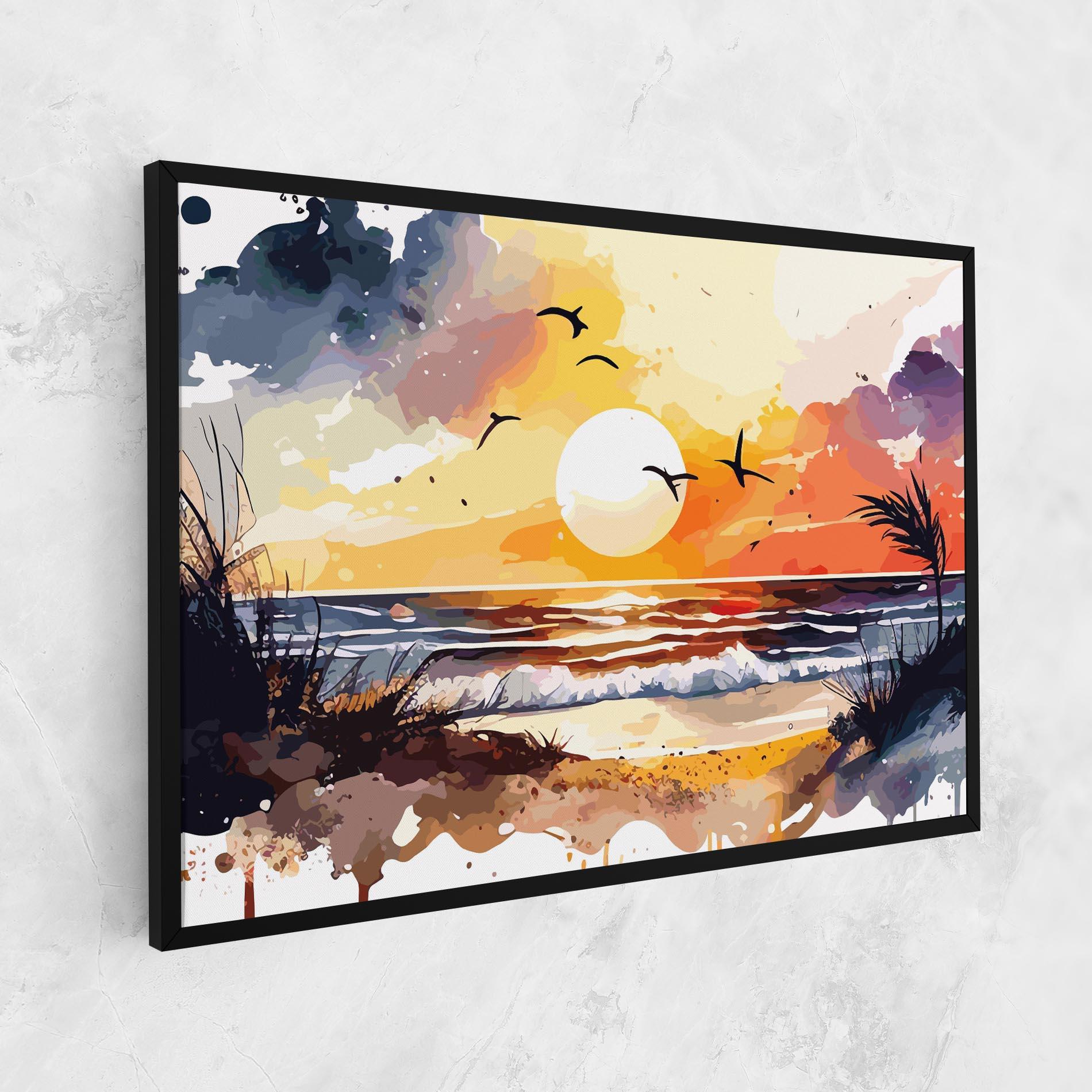 Картина на платно Sunset Art View mockup 1