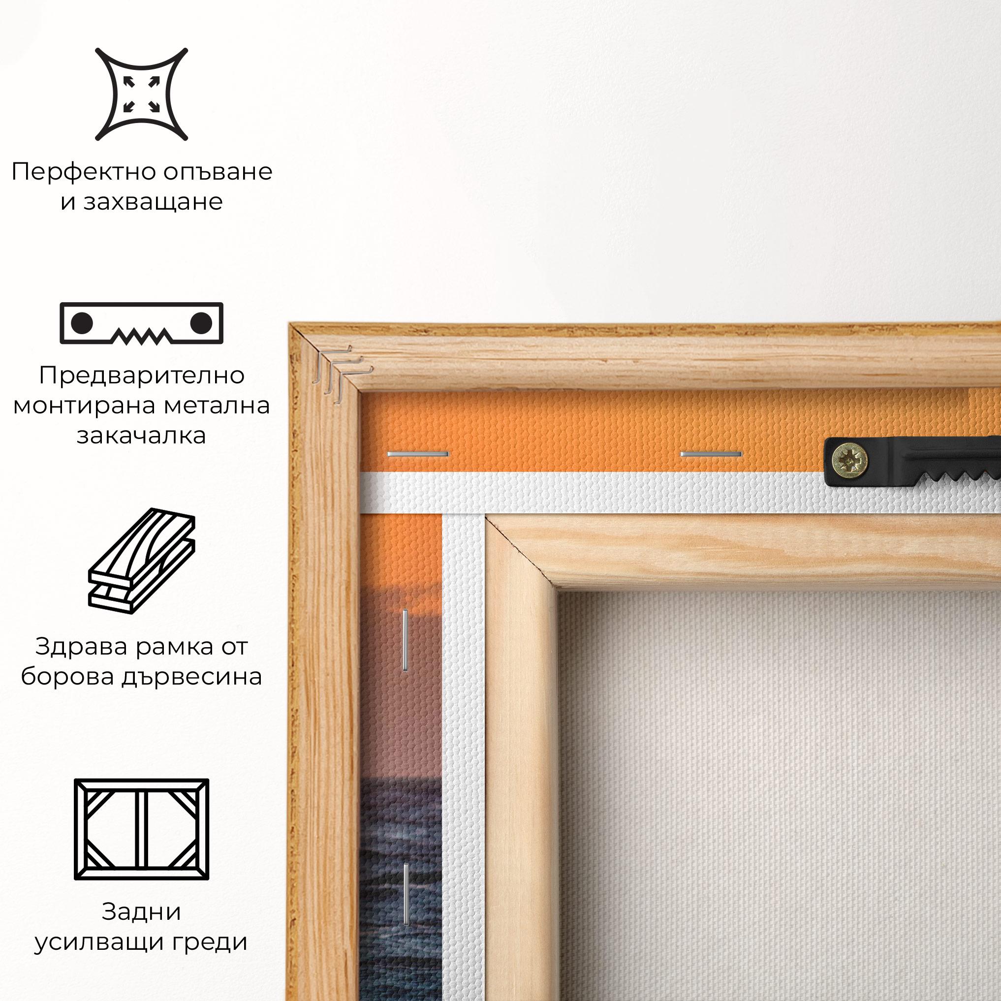 Картина на платно Morning Waves mockup 5