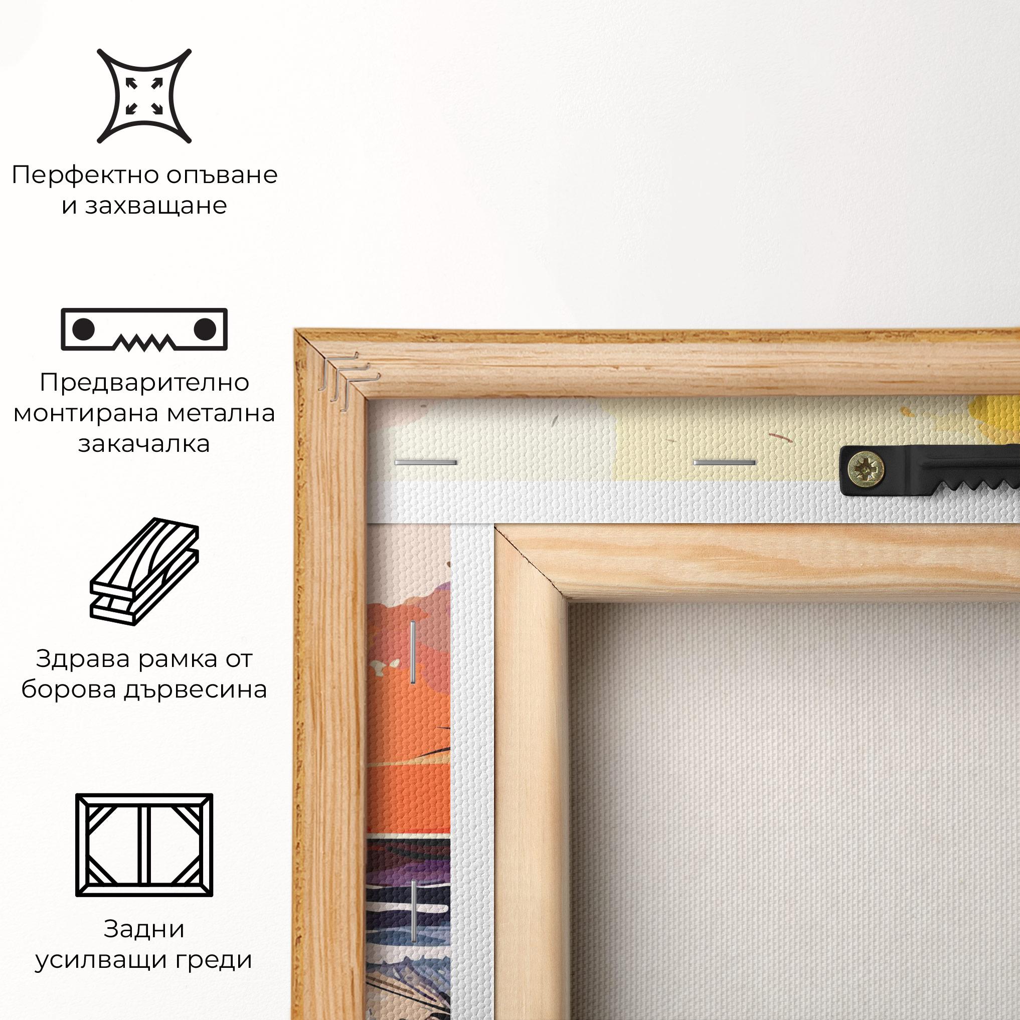 Картина на платно Sunset Art View mockup 5