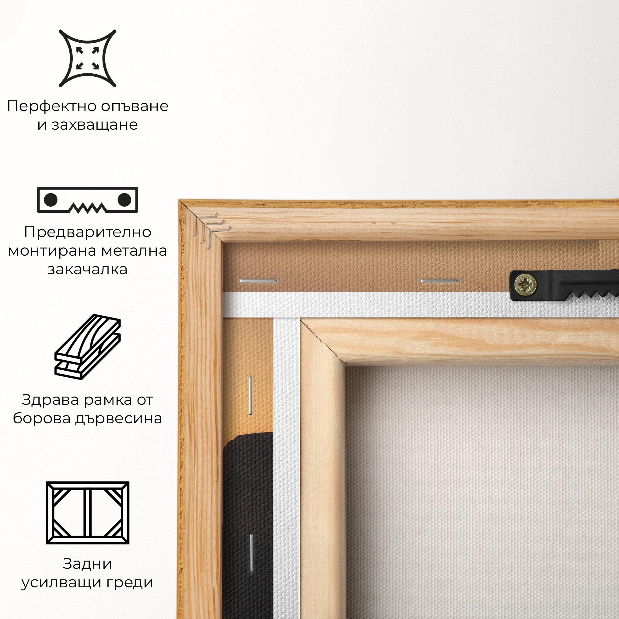 Картина на платно Sunset Silhouette Birds mockup 5