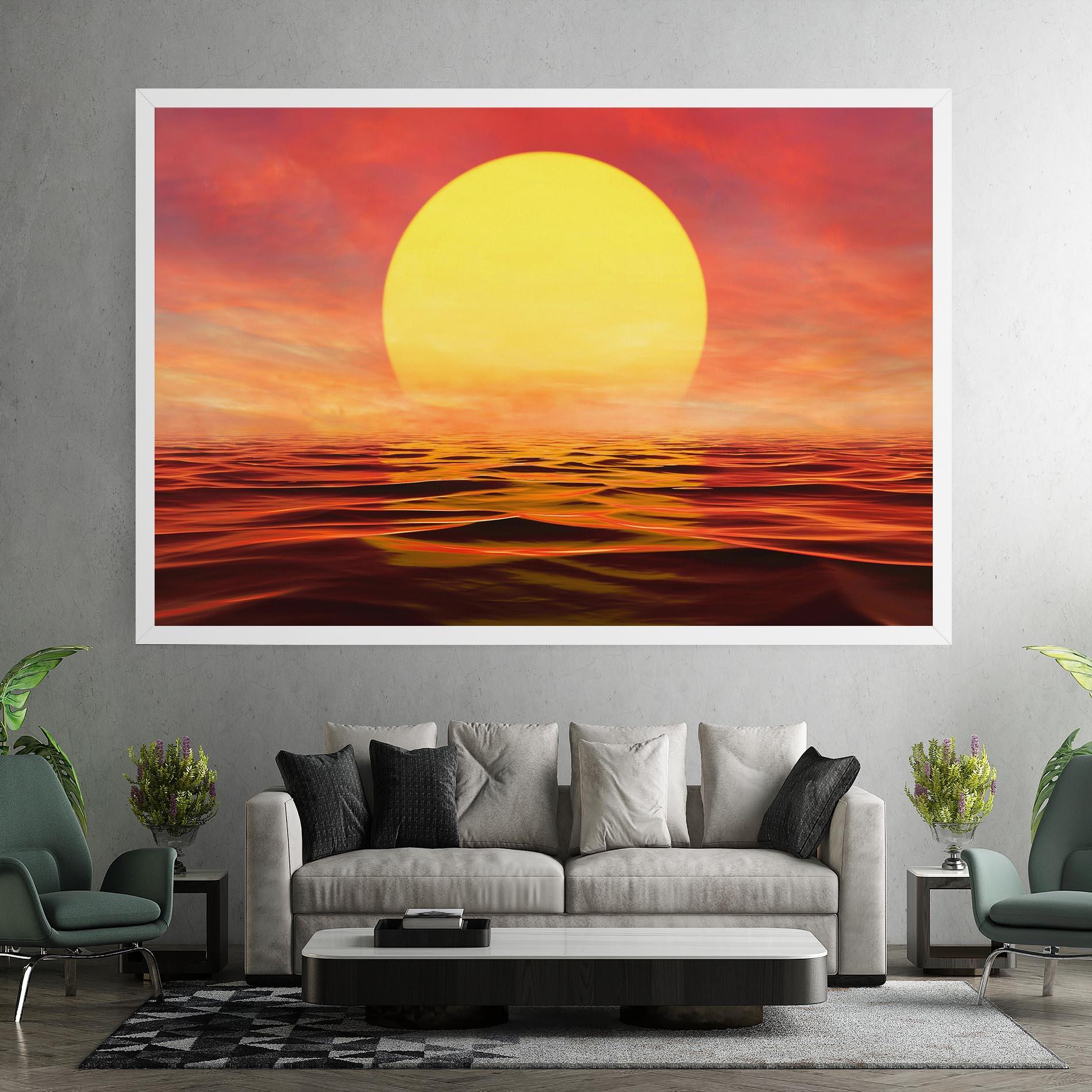 Картина на платно Clouds Reflection Sky mockup 7