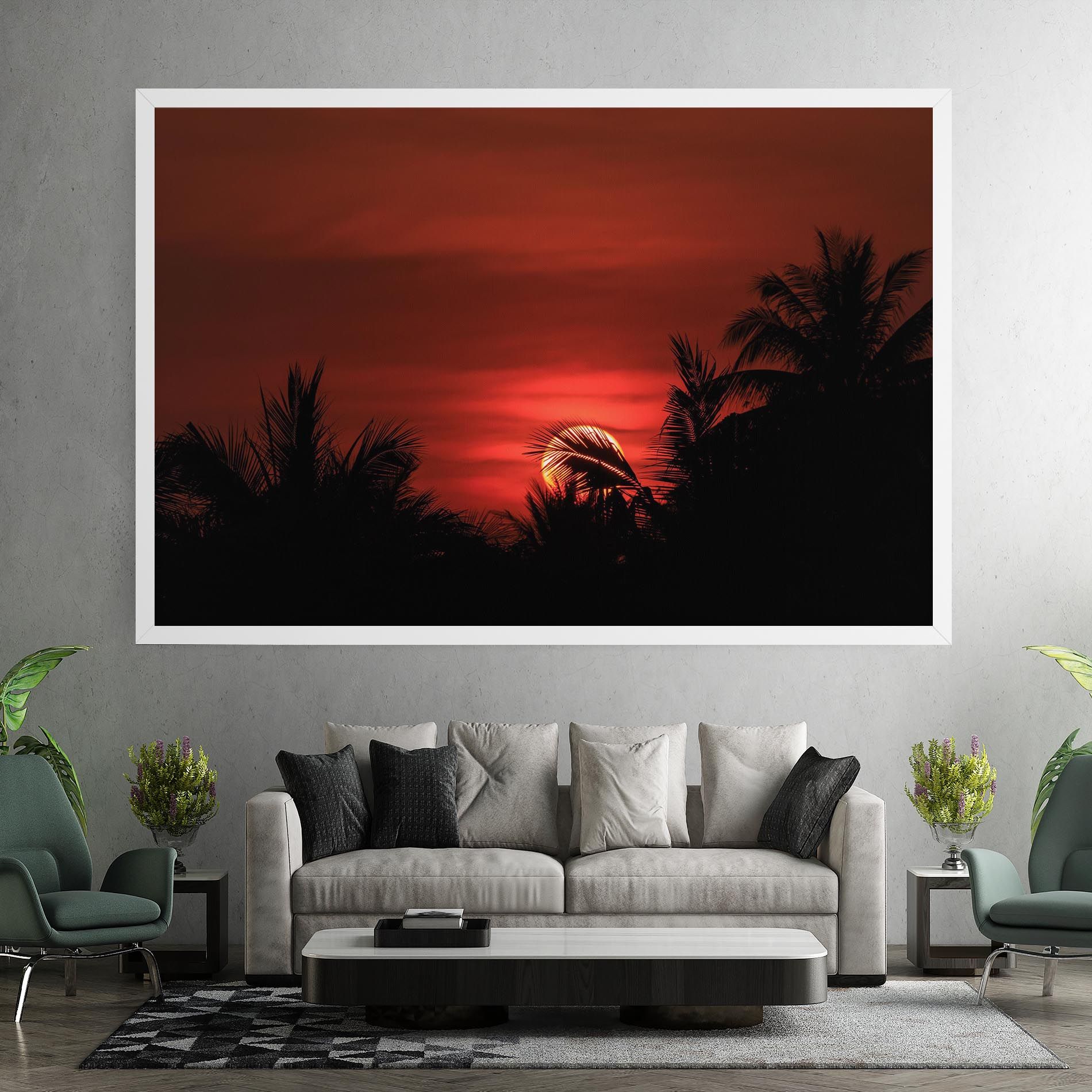 Coconuts Tree Sunset mockup 7