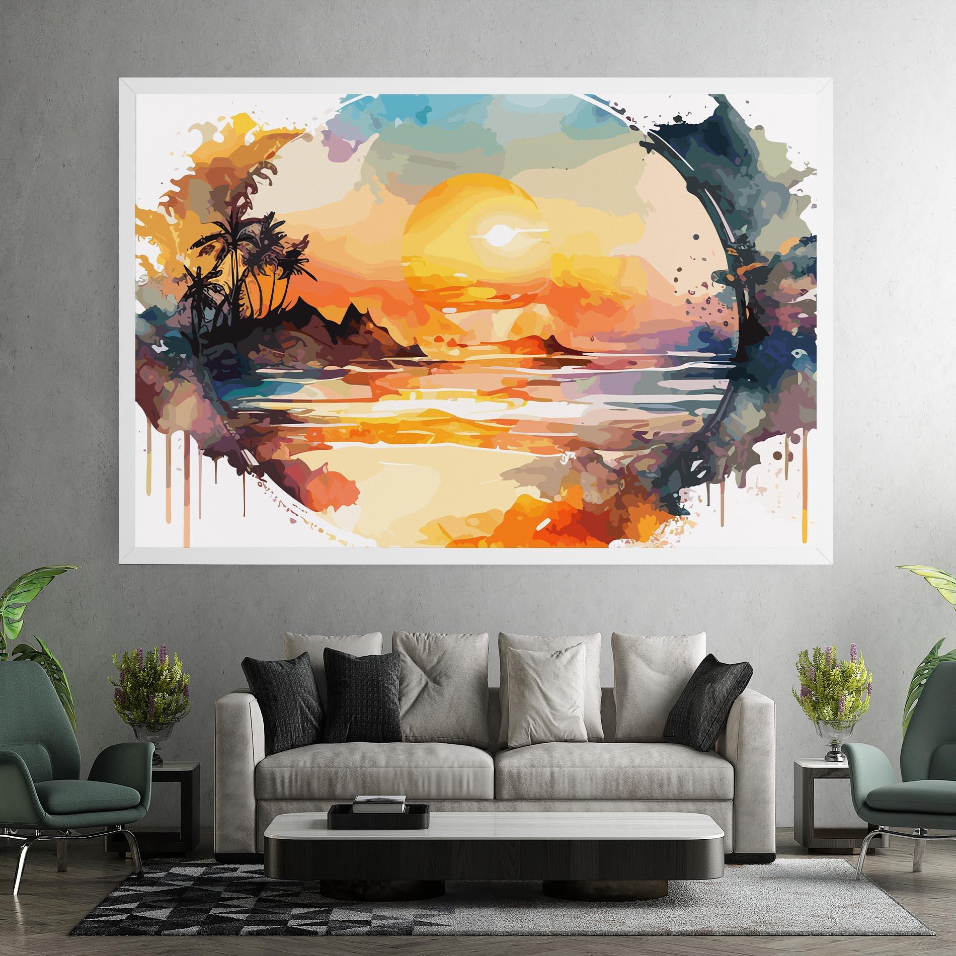Картина на платно Sunrise Art mockup 7