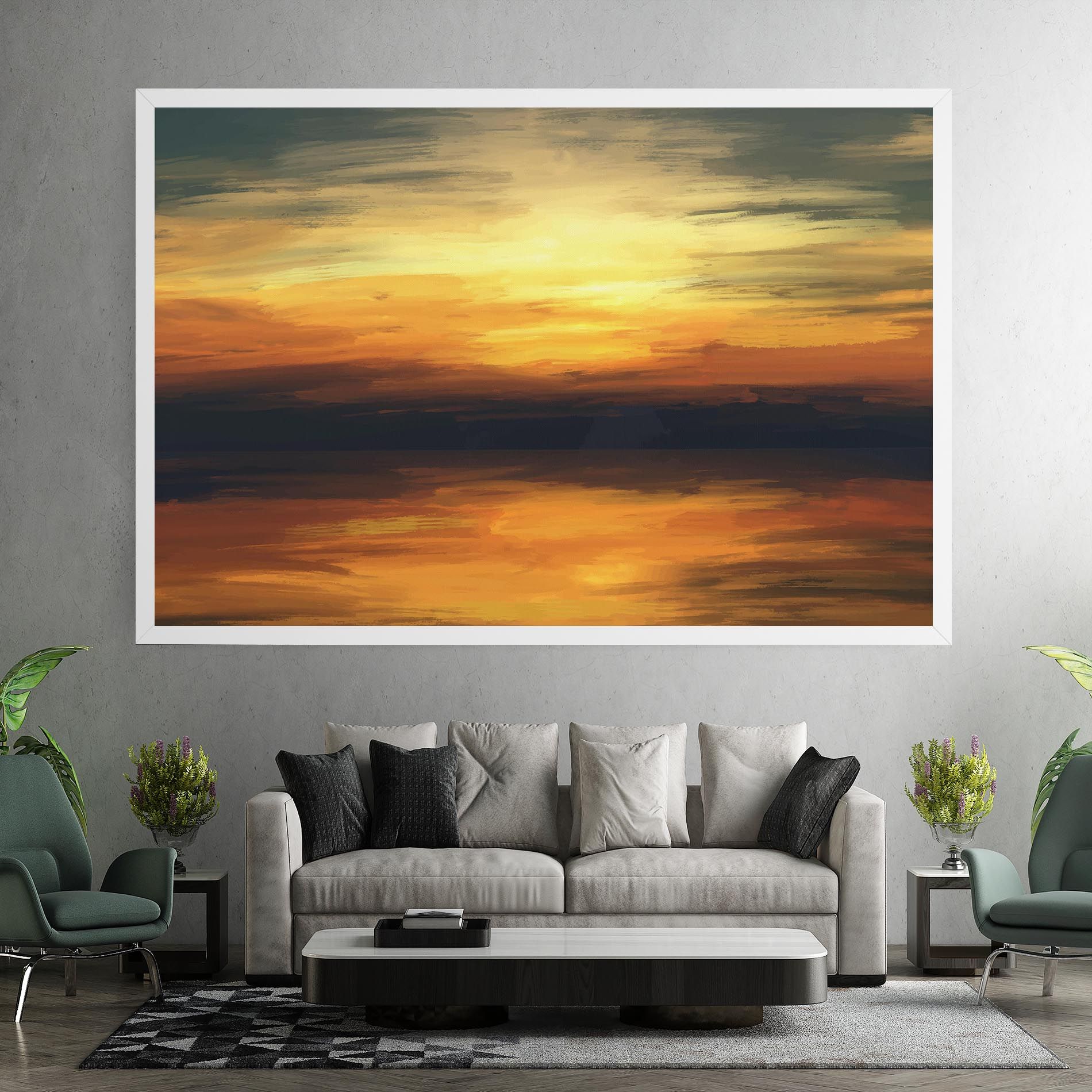 Sunset Oil Paint mockup 7