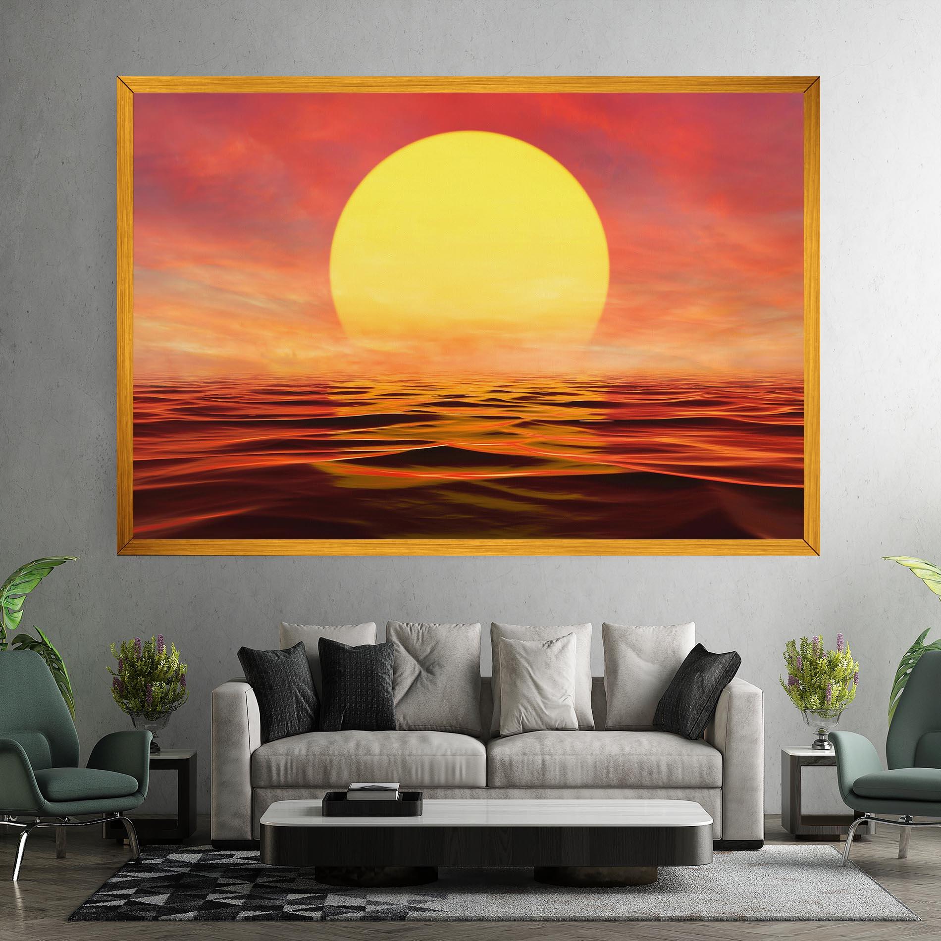Картина на платно Clouds Reflection Sky mockup 7