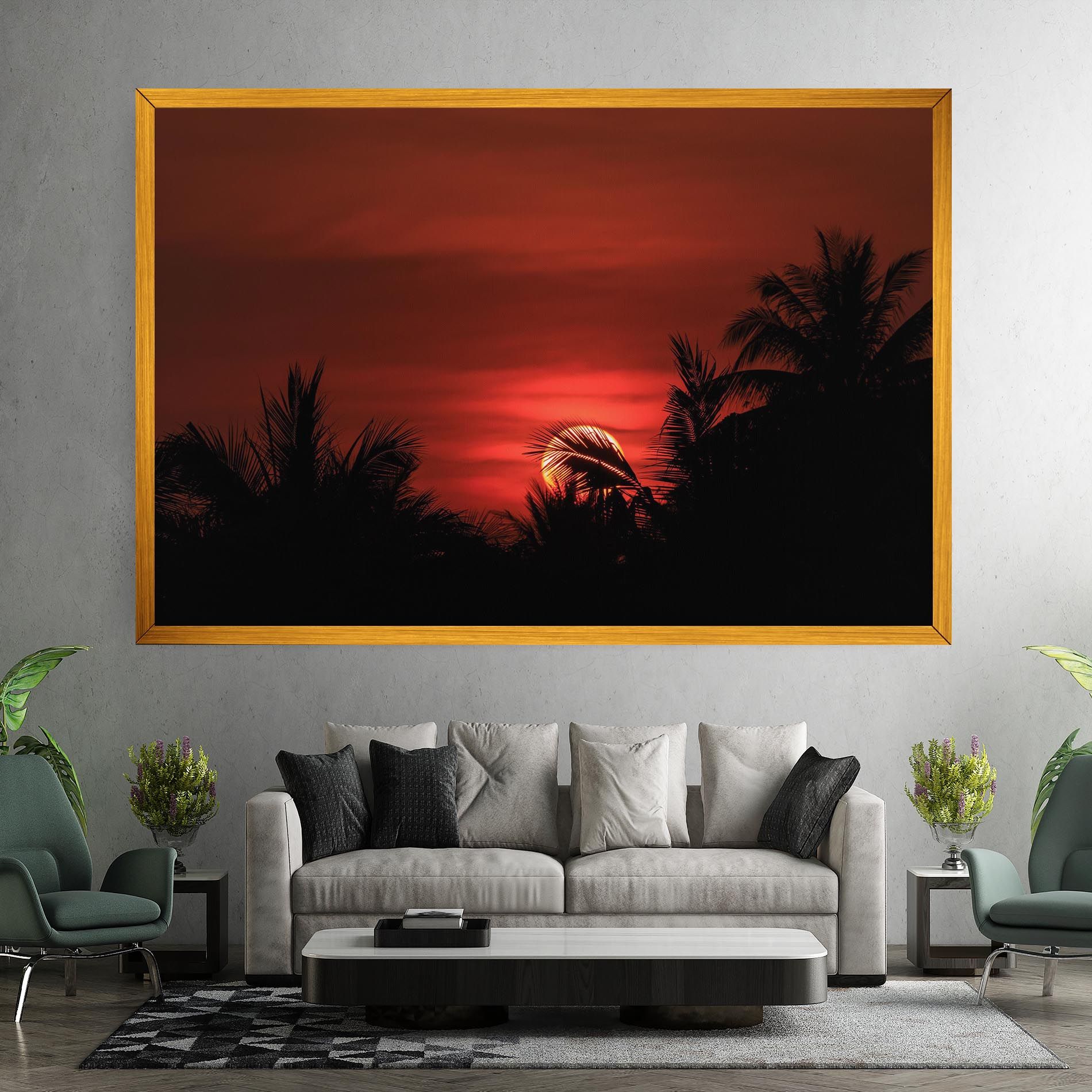 Coconuts Tree Sunset mockup 7