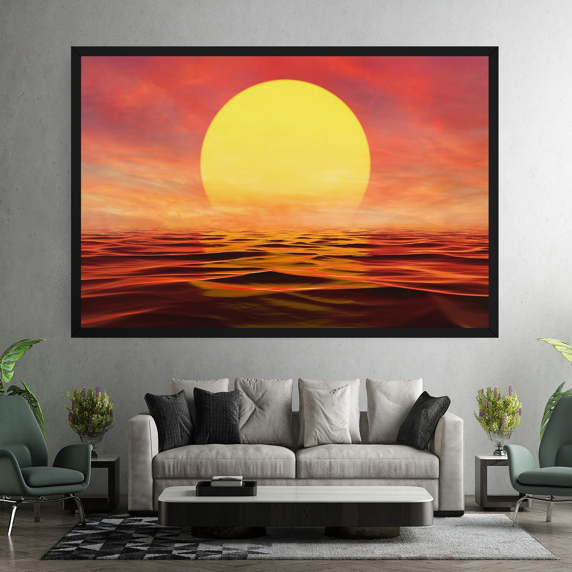 Картина на платно Clouds Reflection Sky mockup 7