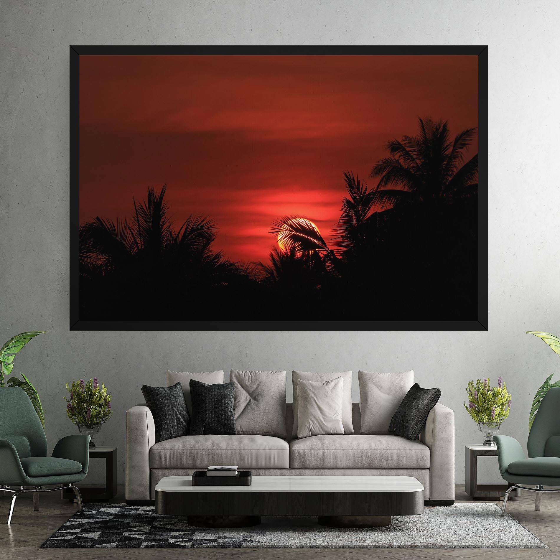 Coconuts Tree Sunset mockup 7