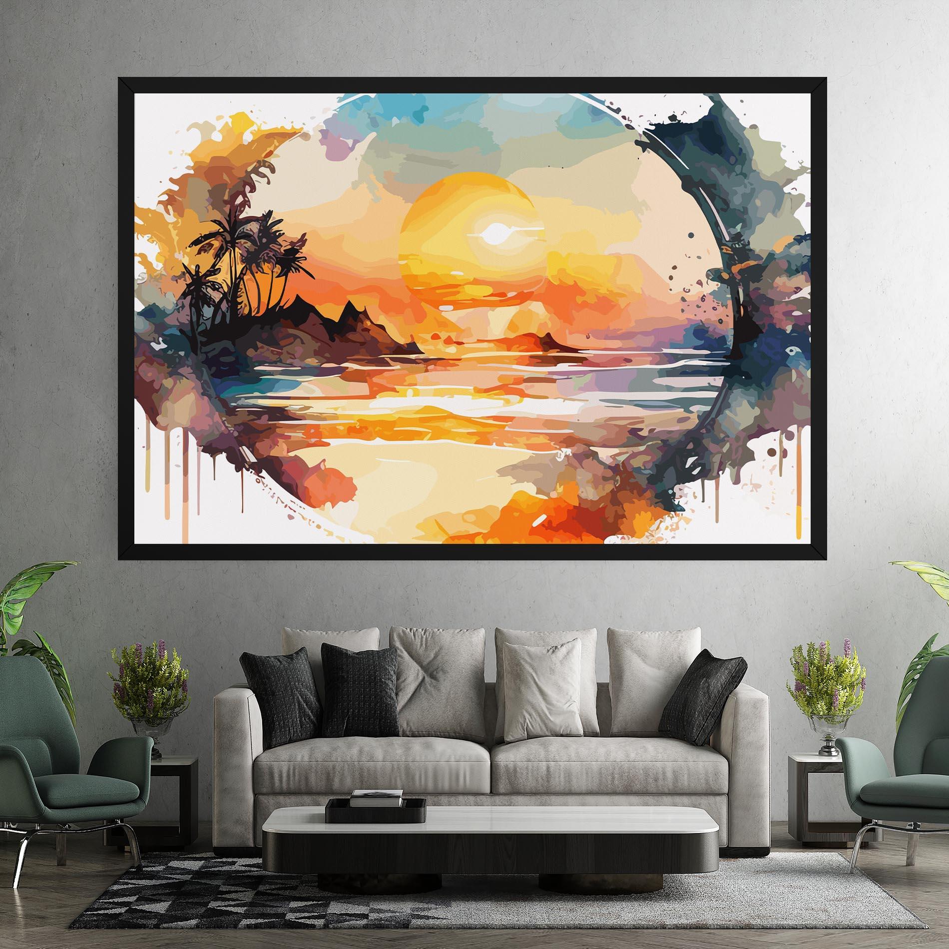 Картина на платно Sunrise Art mockup 7