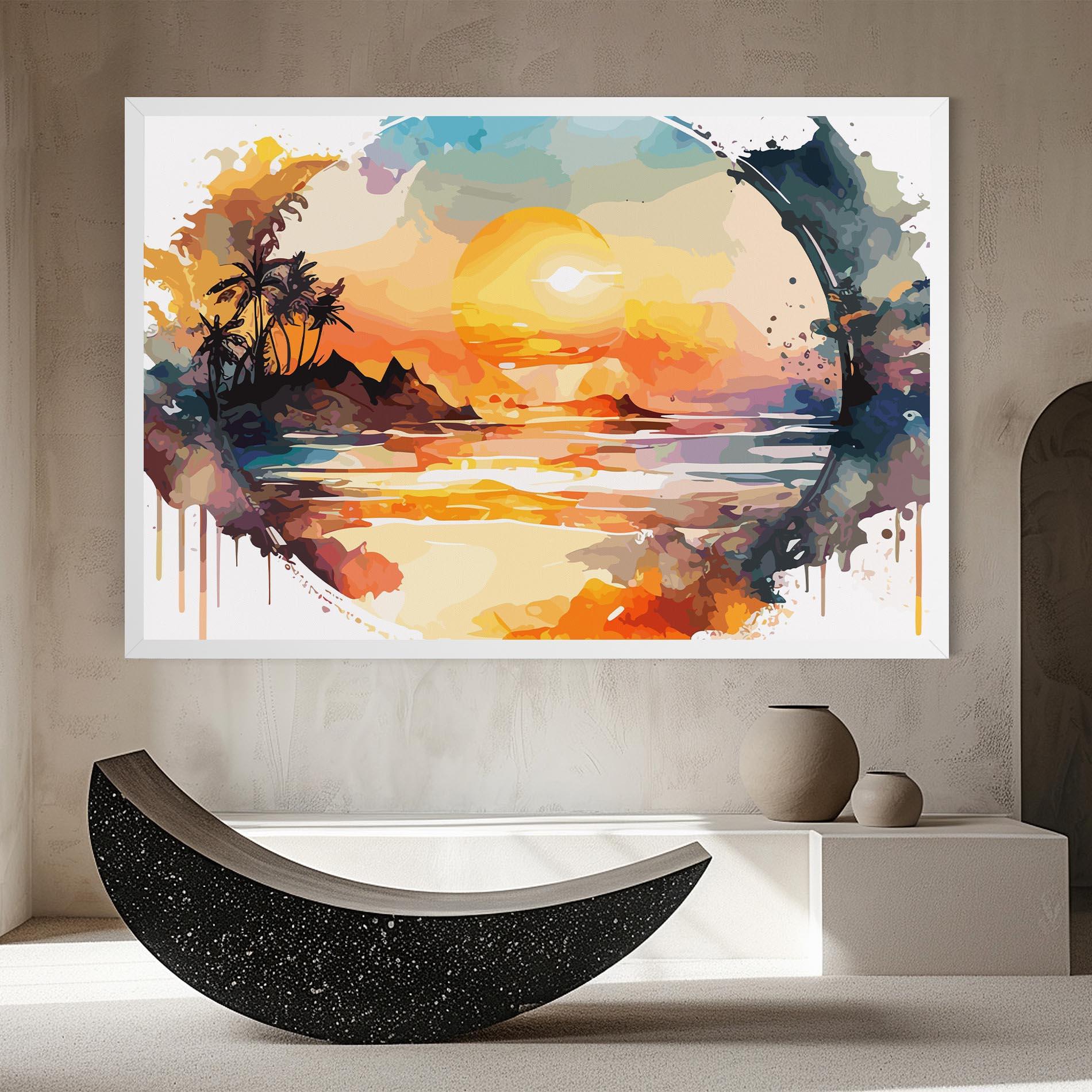 Картина на платно Sunrise Art mockup 8