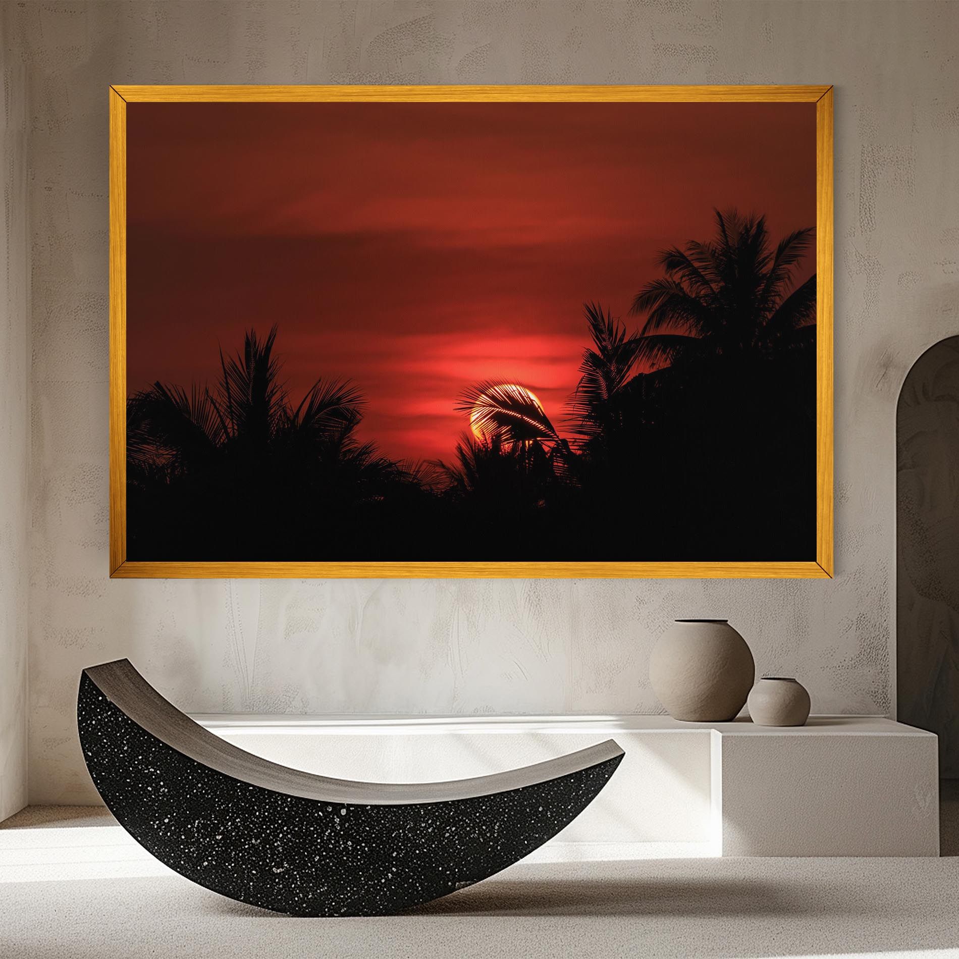 Coconuts Tree Sunset mockup 8