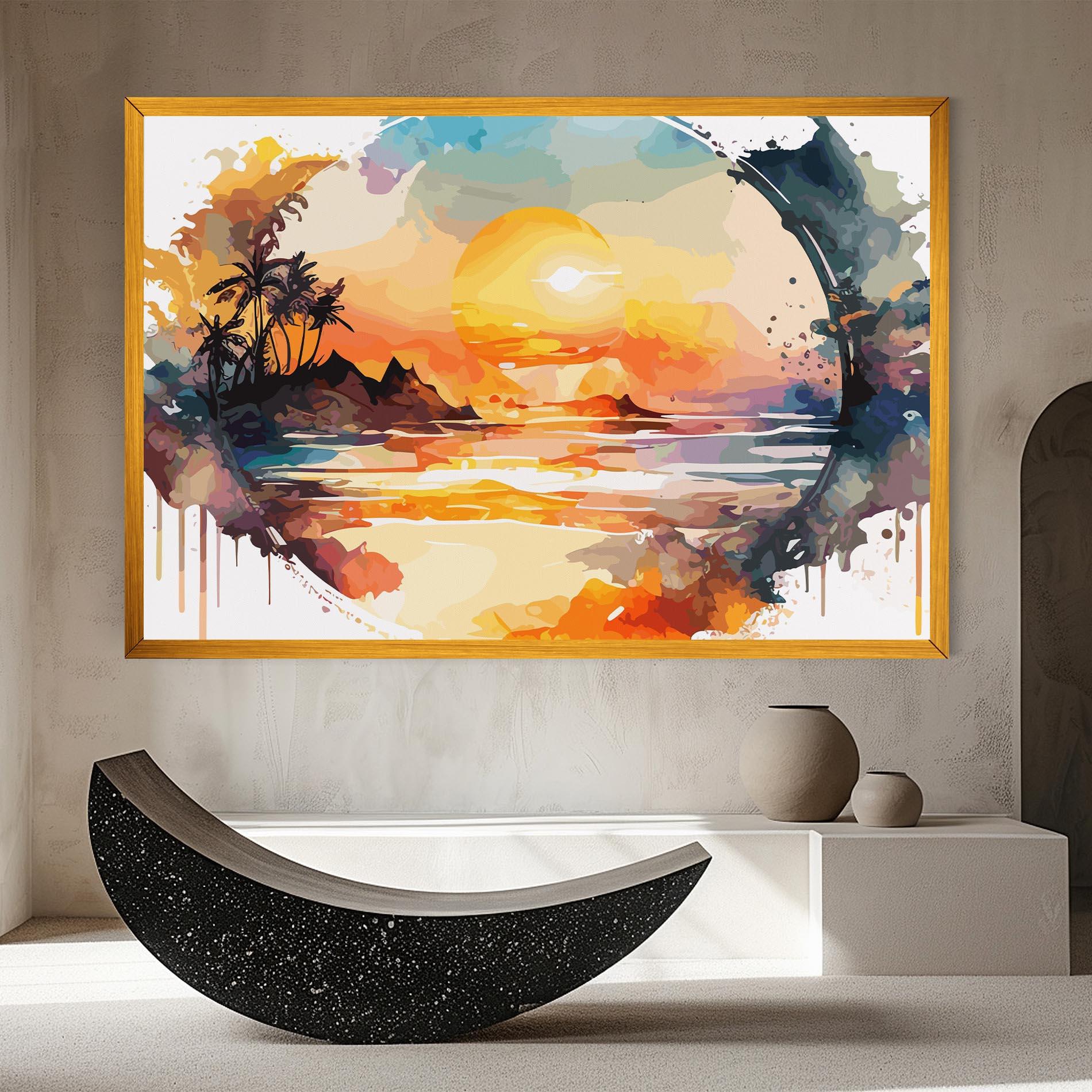 Картина на платно Sunrise Art mockup 8