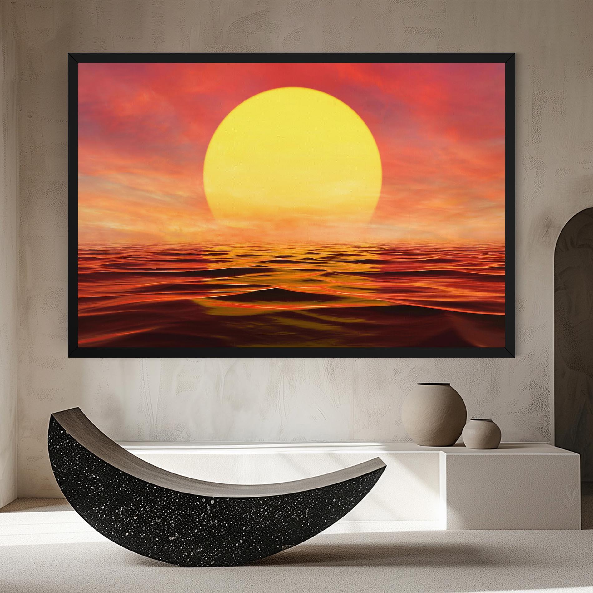 Картина на платно Clouds Reflection Sky mockup 8