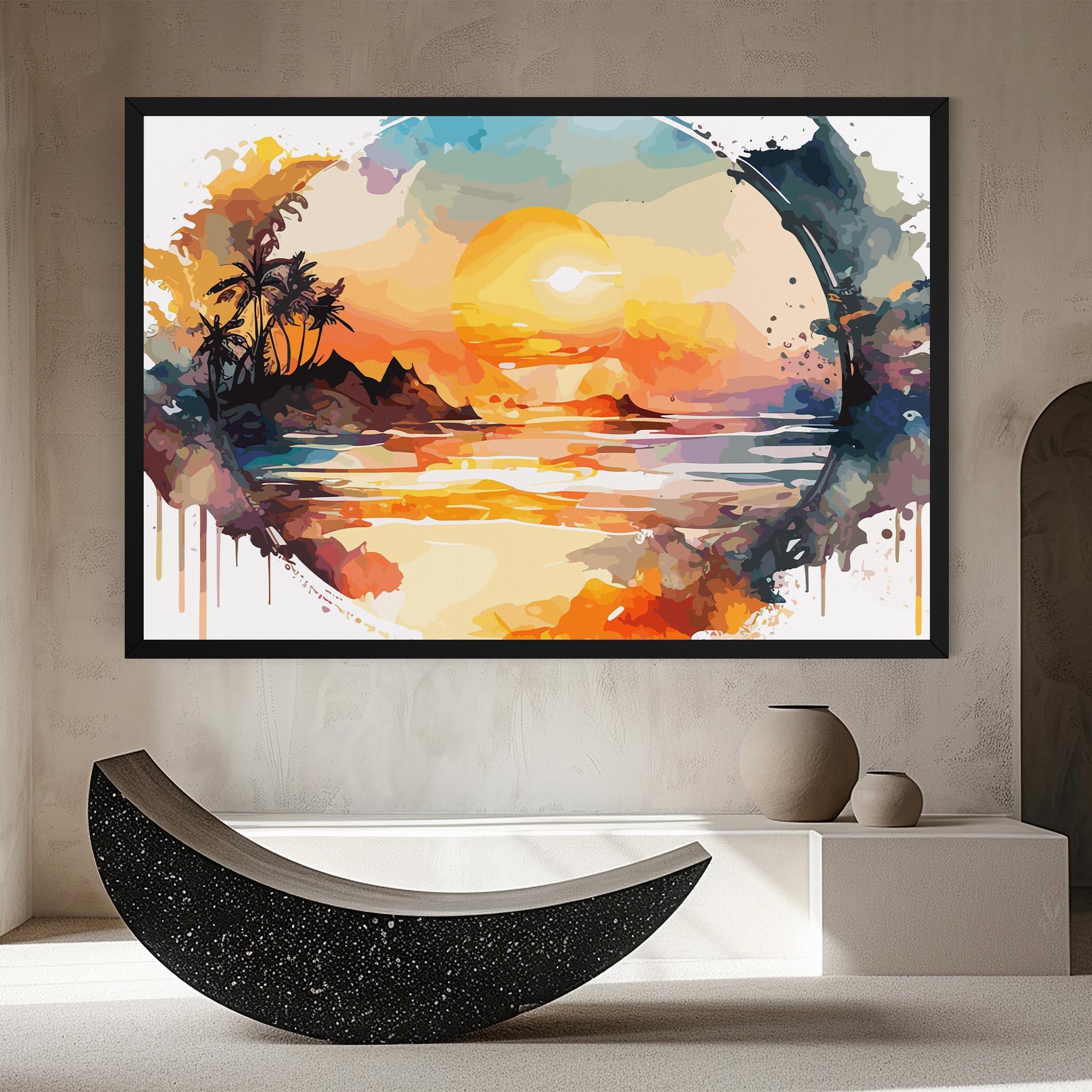 Картина на платно Sunrise Art mockup 8