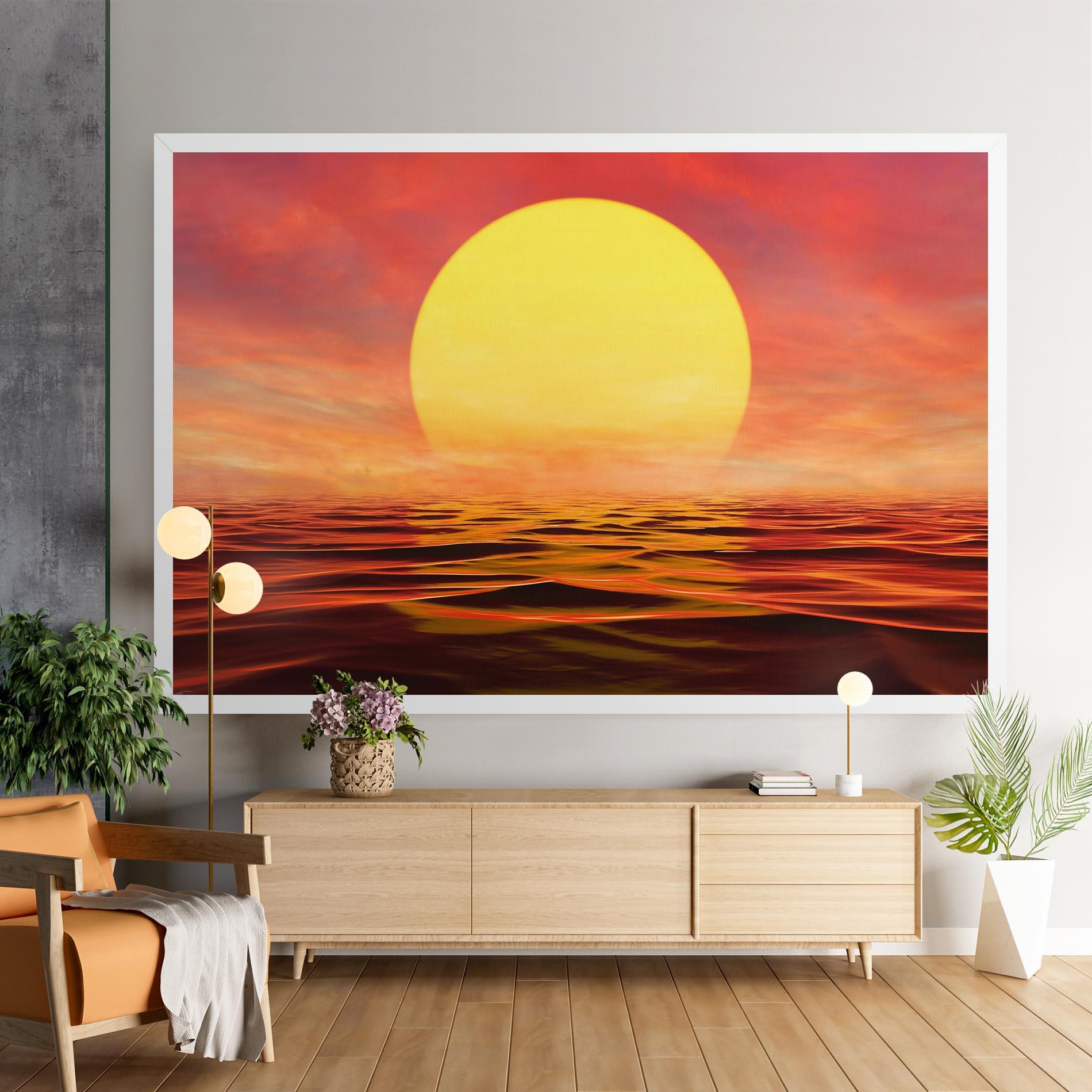 Картина на платно Clouds Reflection Sky mockup 9