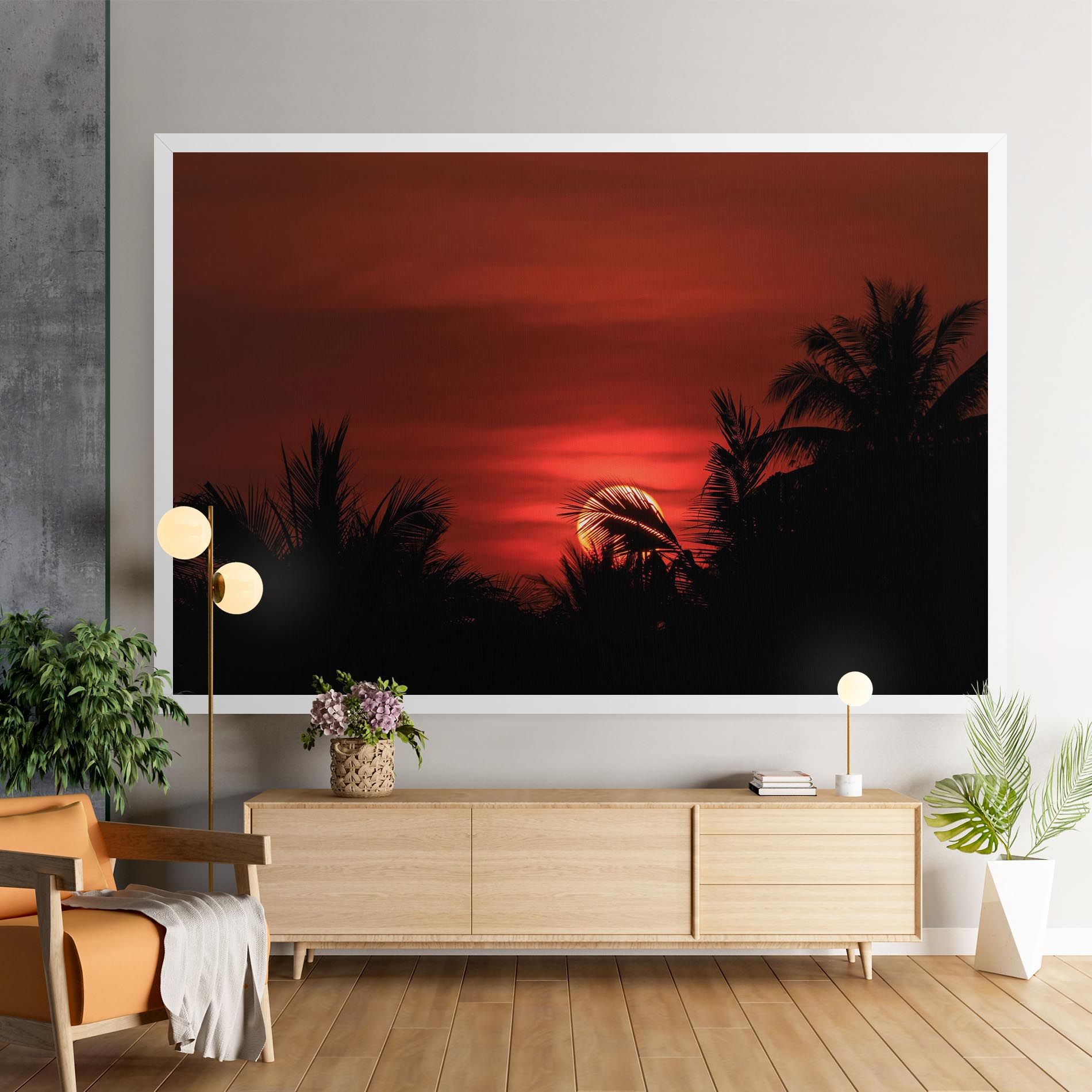 Coconuts Tree Sunset mockup 9