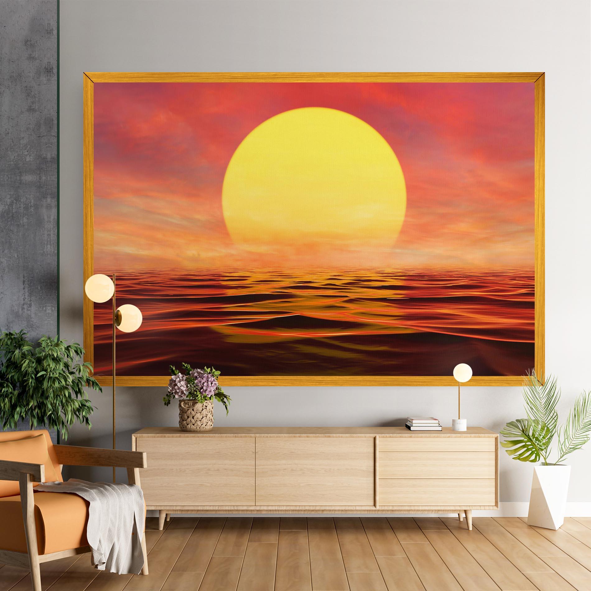 Картина на платно Clouds Reflection Sky mockup 9