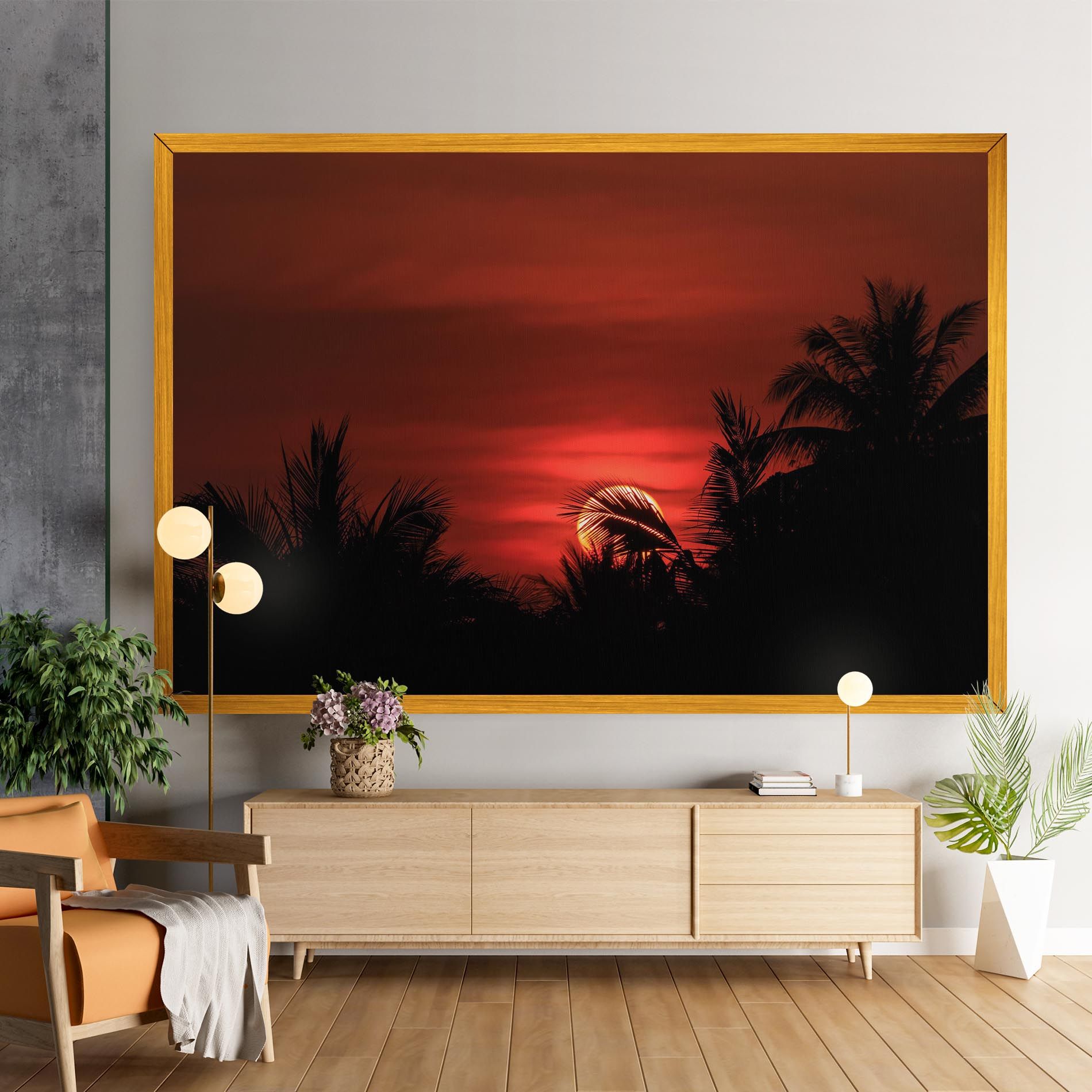 Coconuts Tree Sunset mockup 9