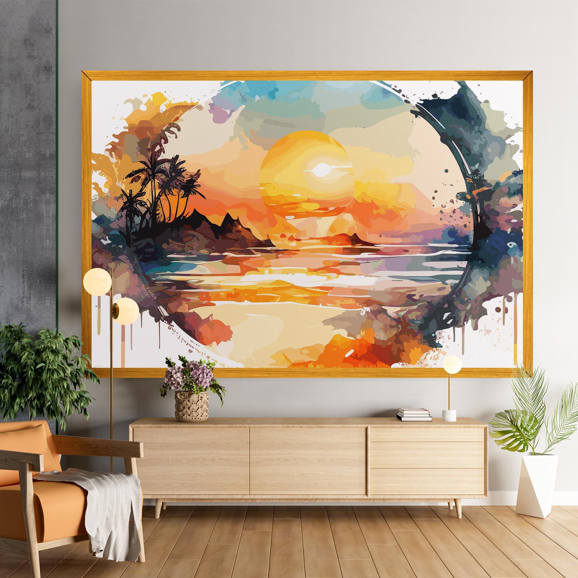 Картина на платно Sunrise Art mockup 9