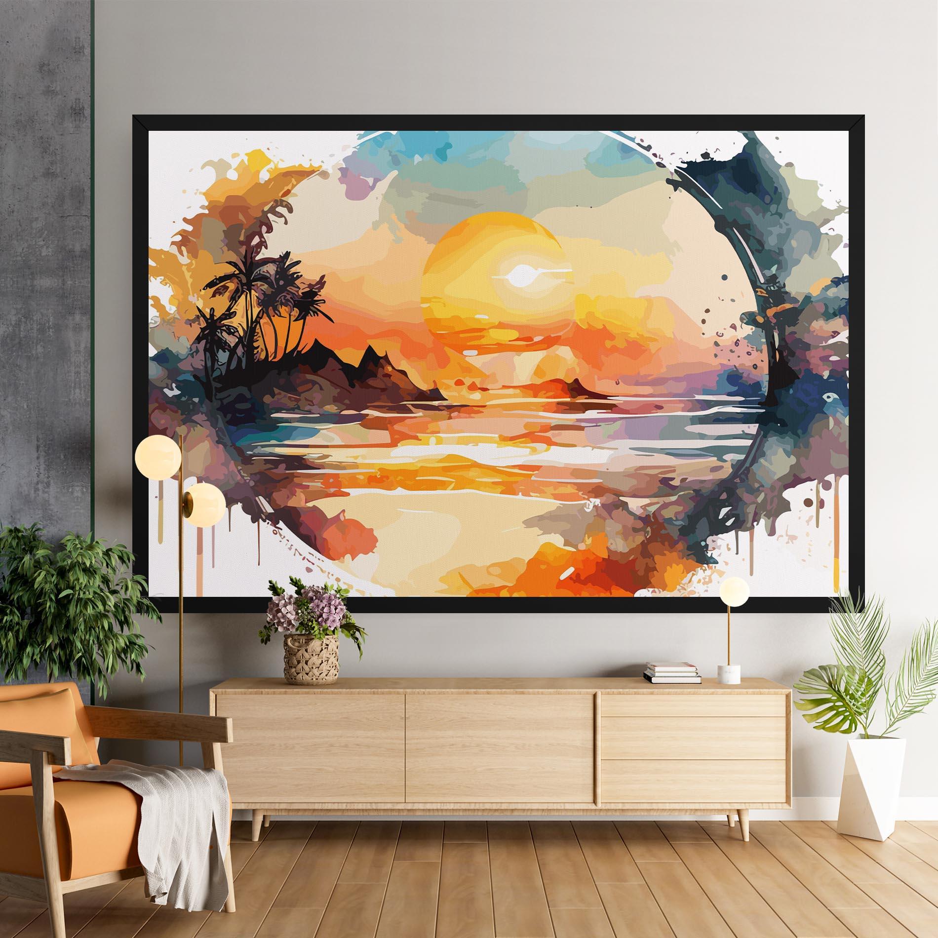 Картина на платно Sunrise Art mockup 9