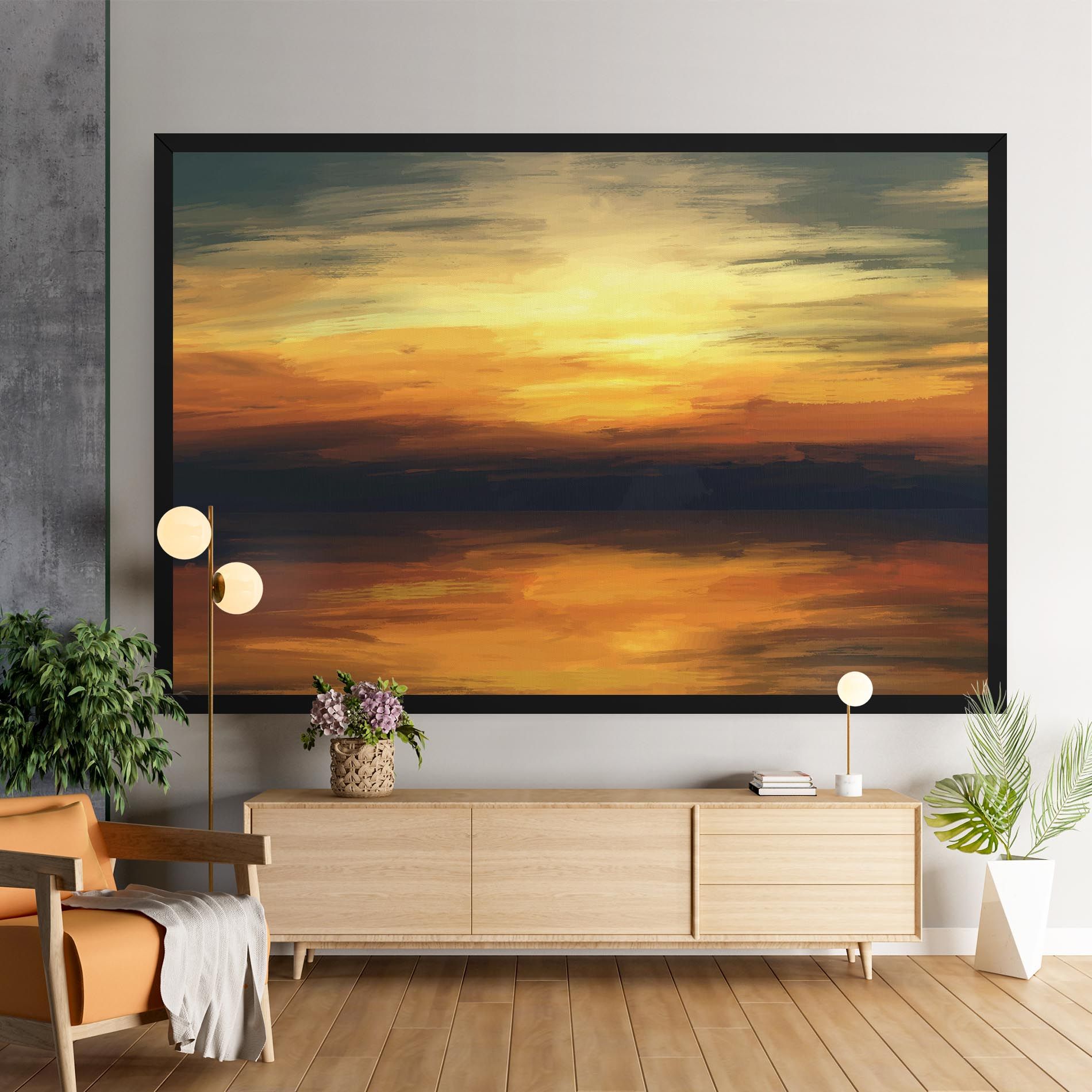 Sunset Oil Paint mockup 9