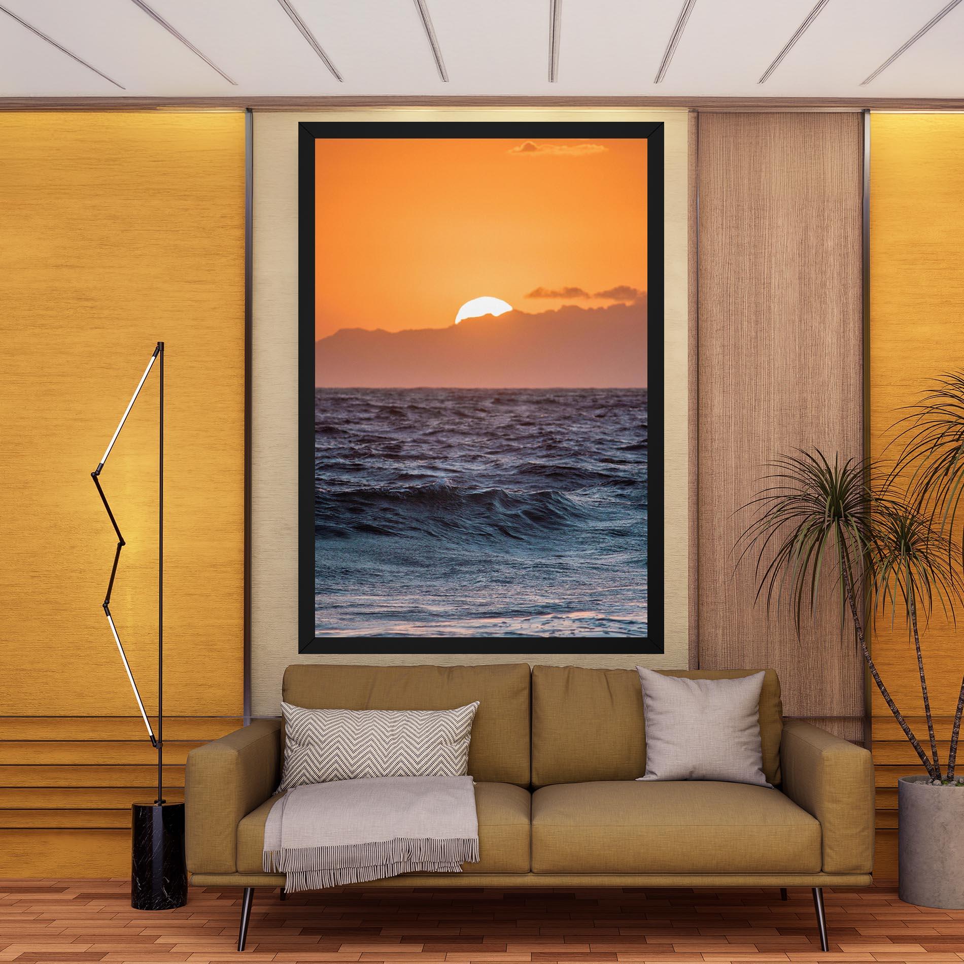 Картина на платно Morning Waves mockup 9